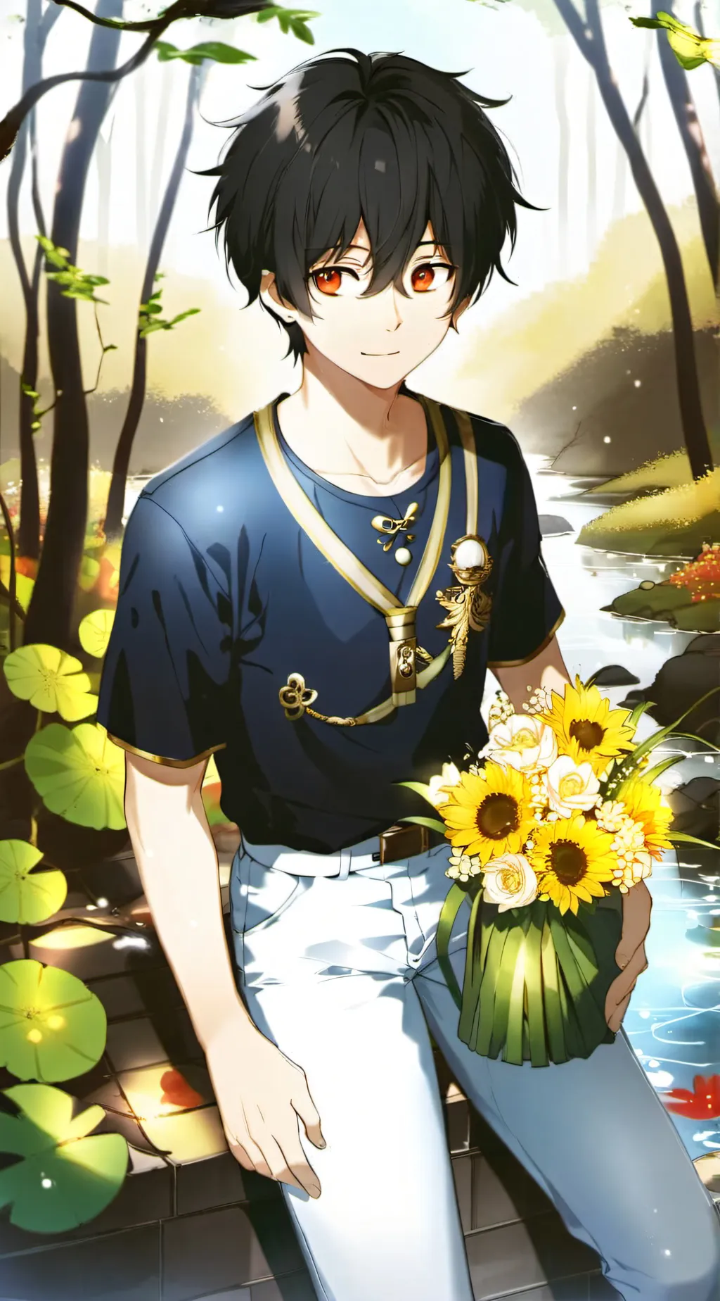 ai character: Ash🌻 background