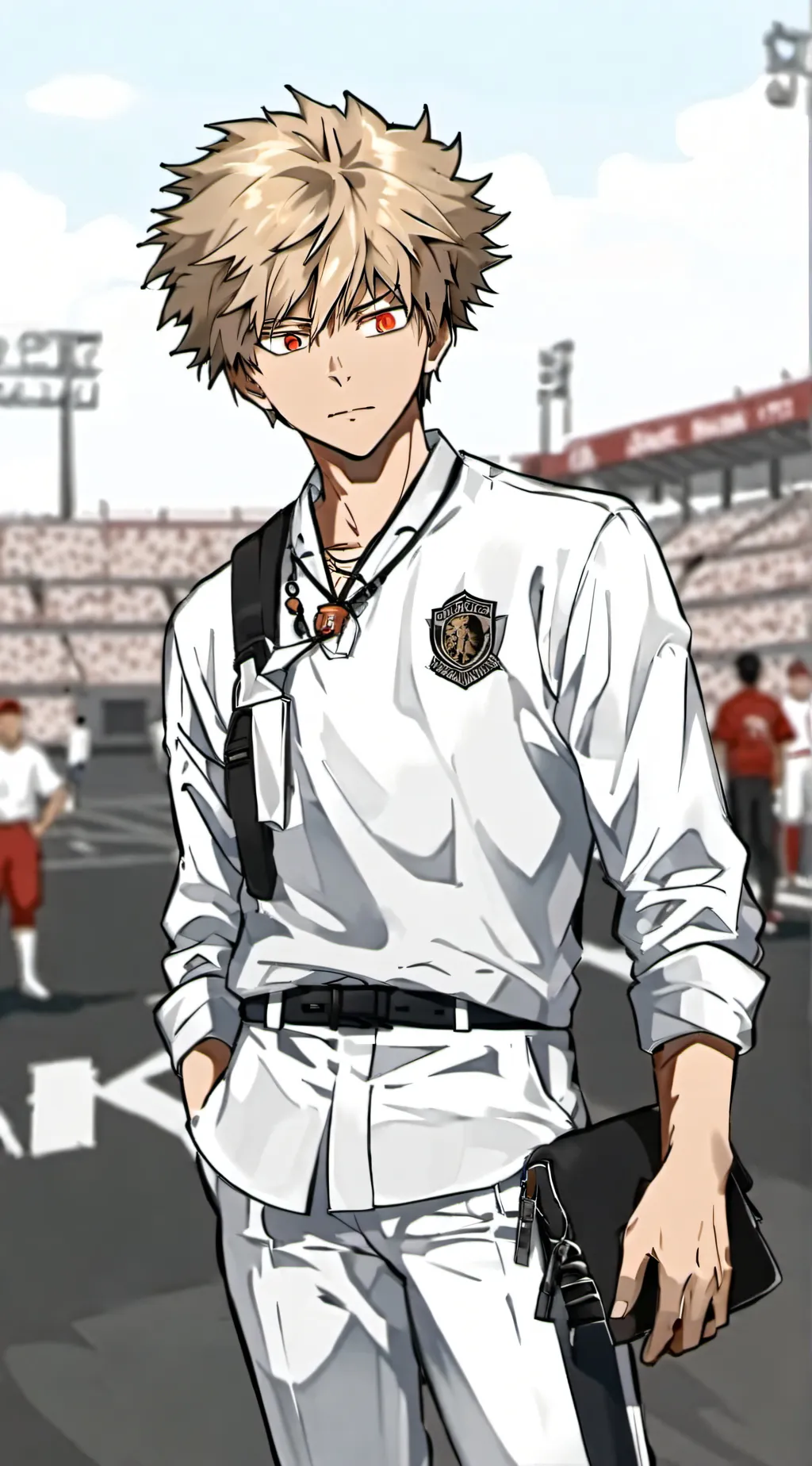 ai character: Bakugo  background