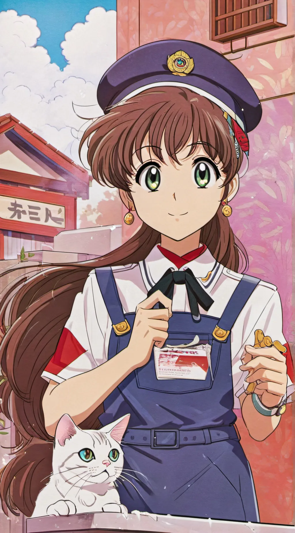 ai character: cat control  background