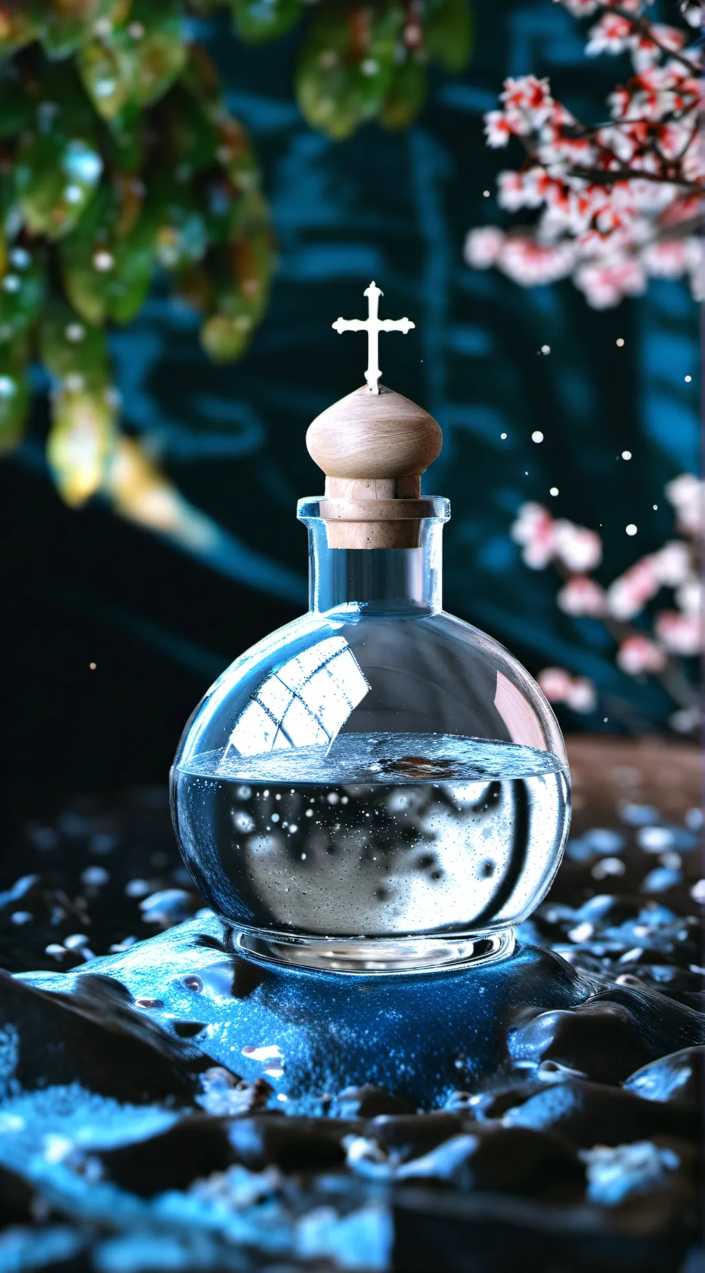 ai character: holy water  background