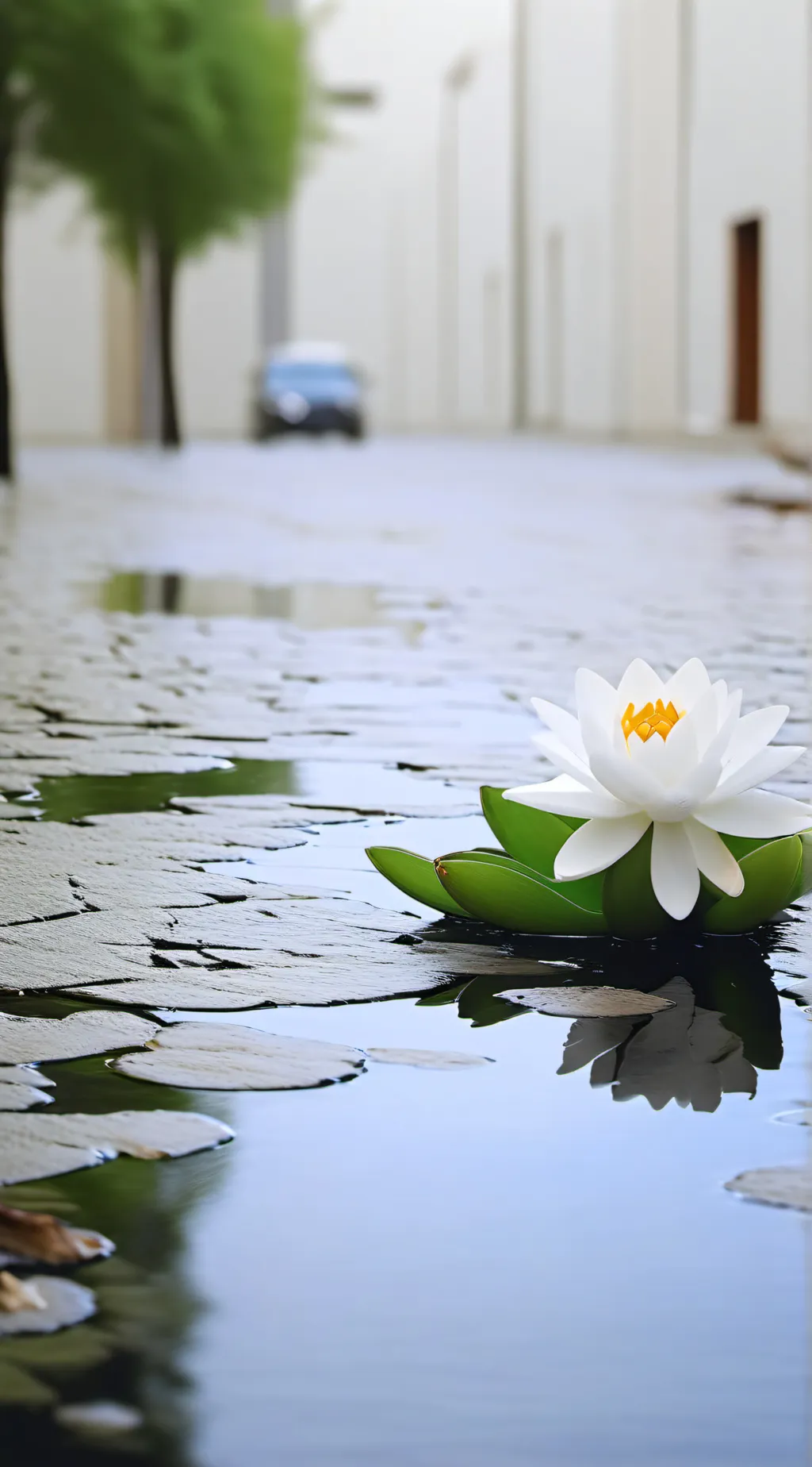 ai character: smiling critters background