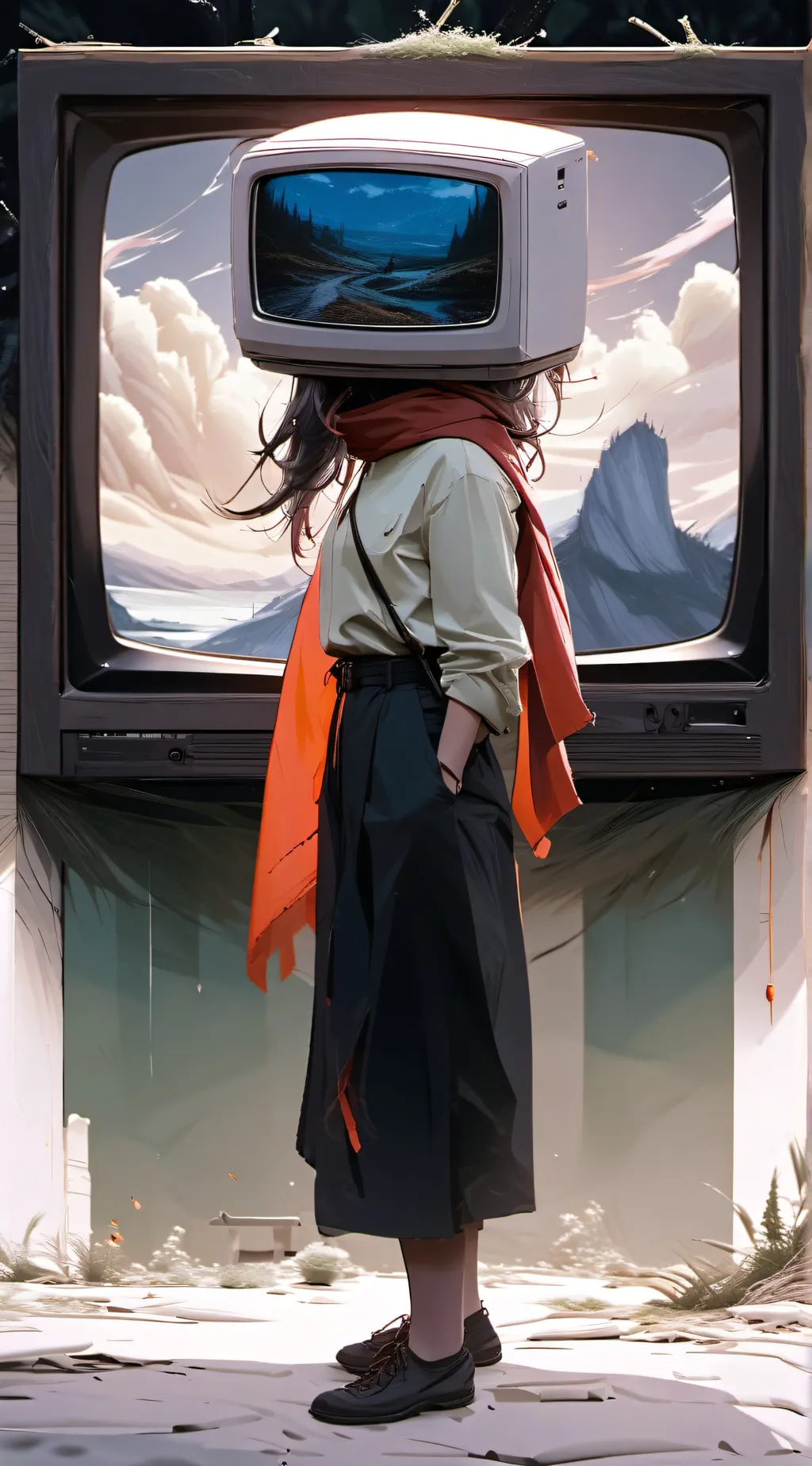 ai character: titan tv woman background