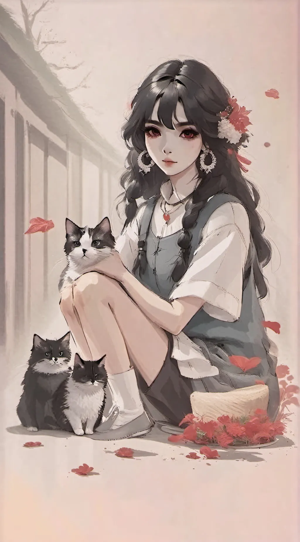 ai character: aurora background