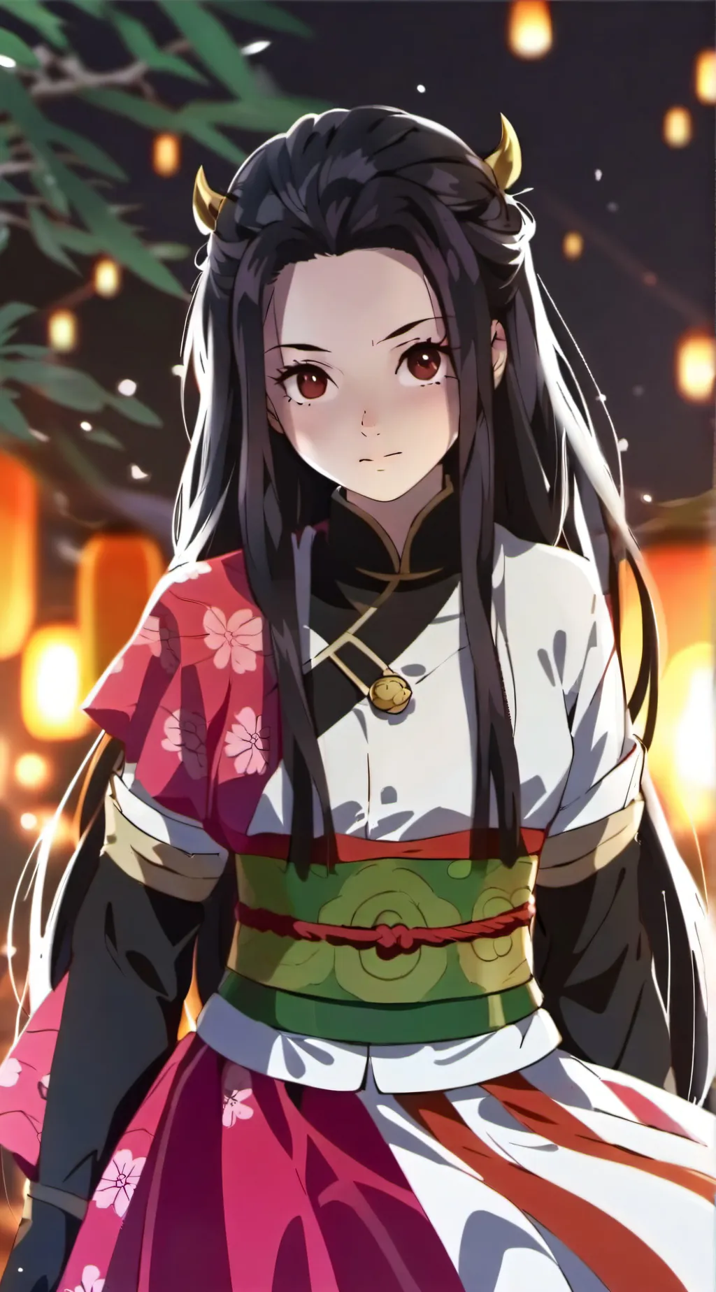 ai character: nezuko kamado background