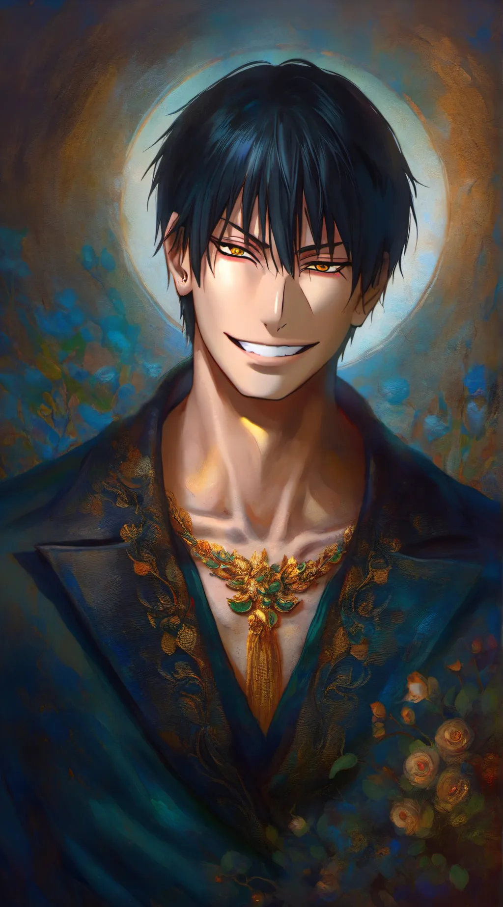 ai character: toji and megumi 🌧️ background