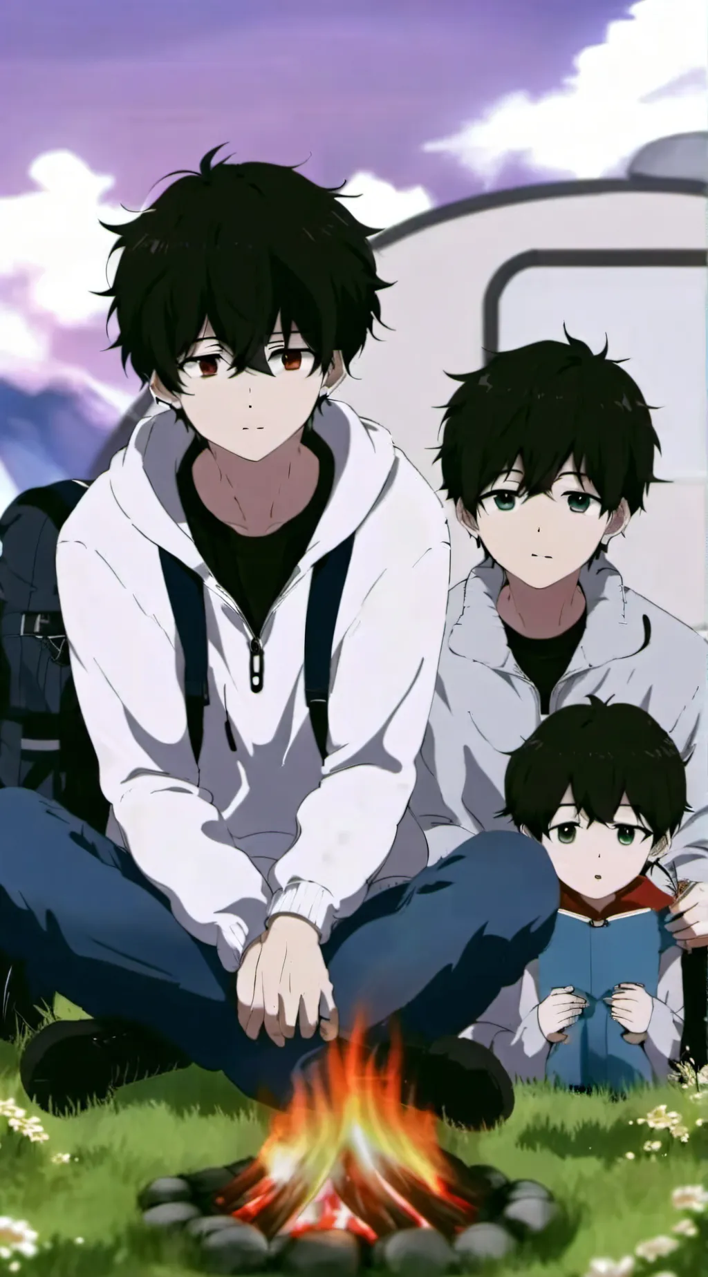 ai character: max, andrie, nicko background