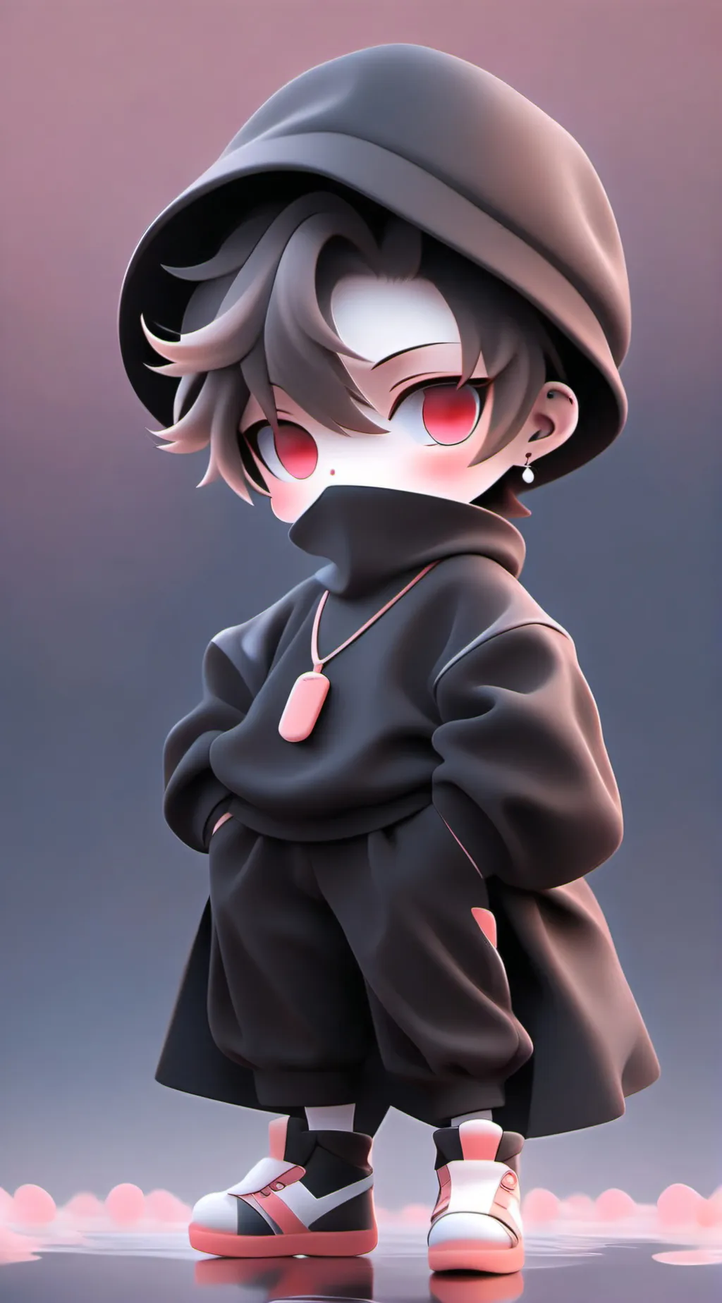 ai character: Sad boy background