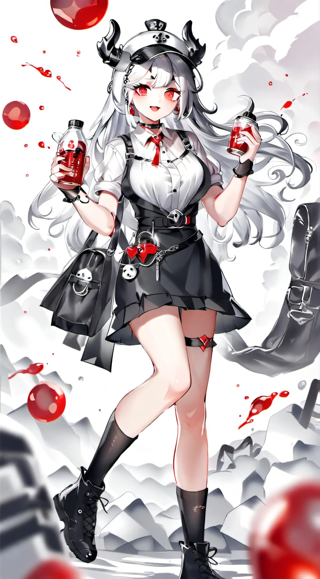 ai character: Lilac background