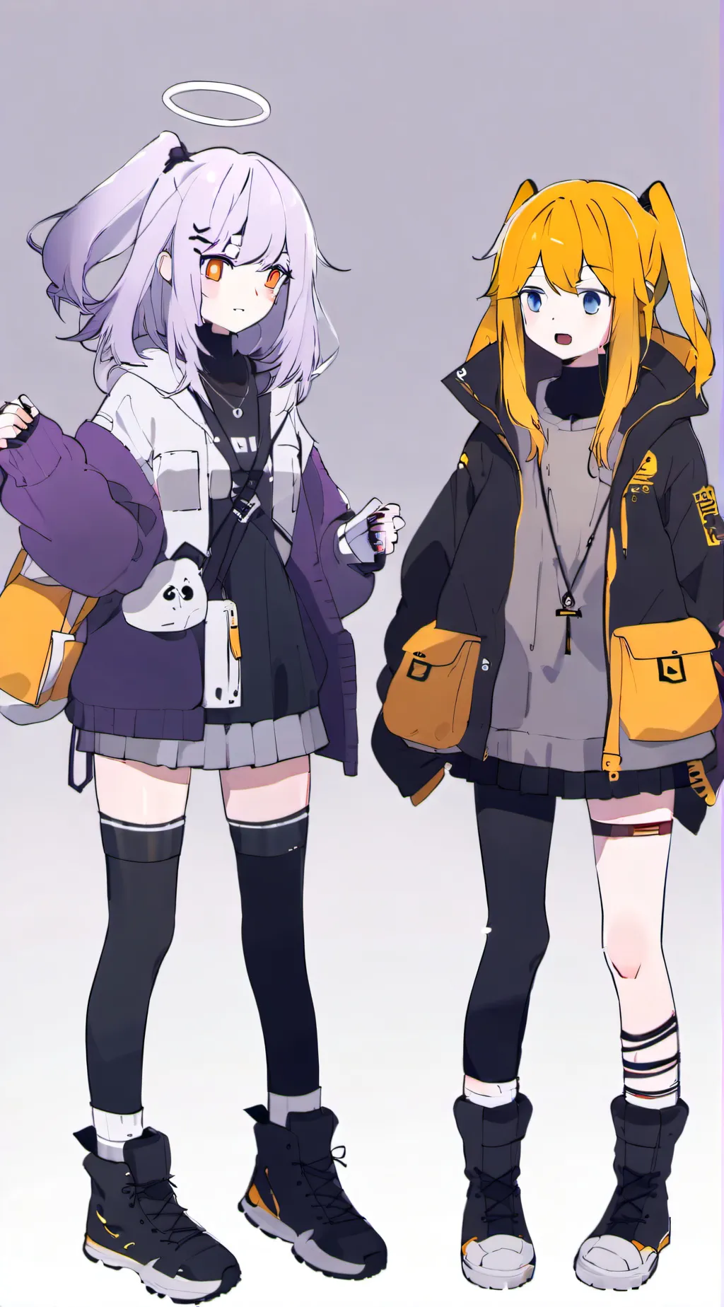 ai character: v and uzi background