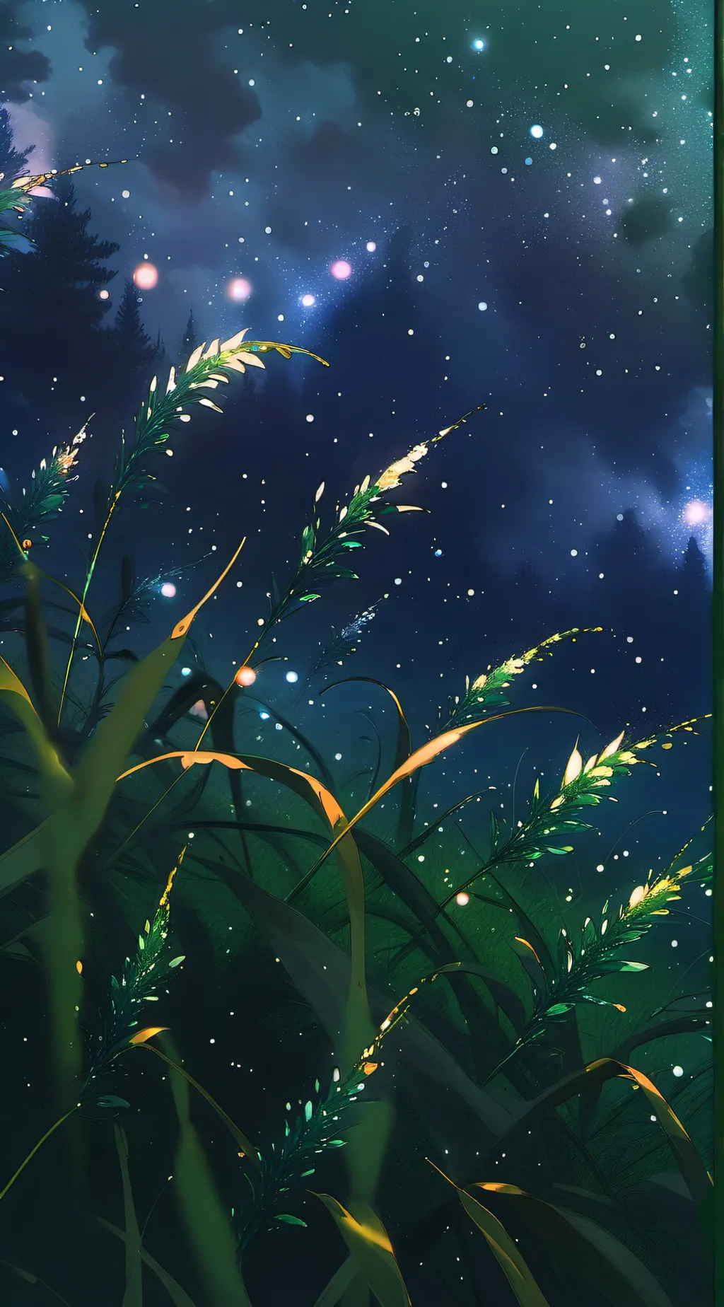 ai character: cool grass background