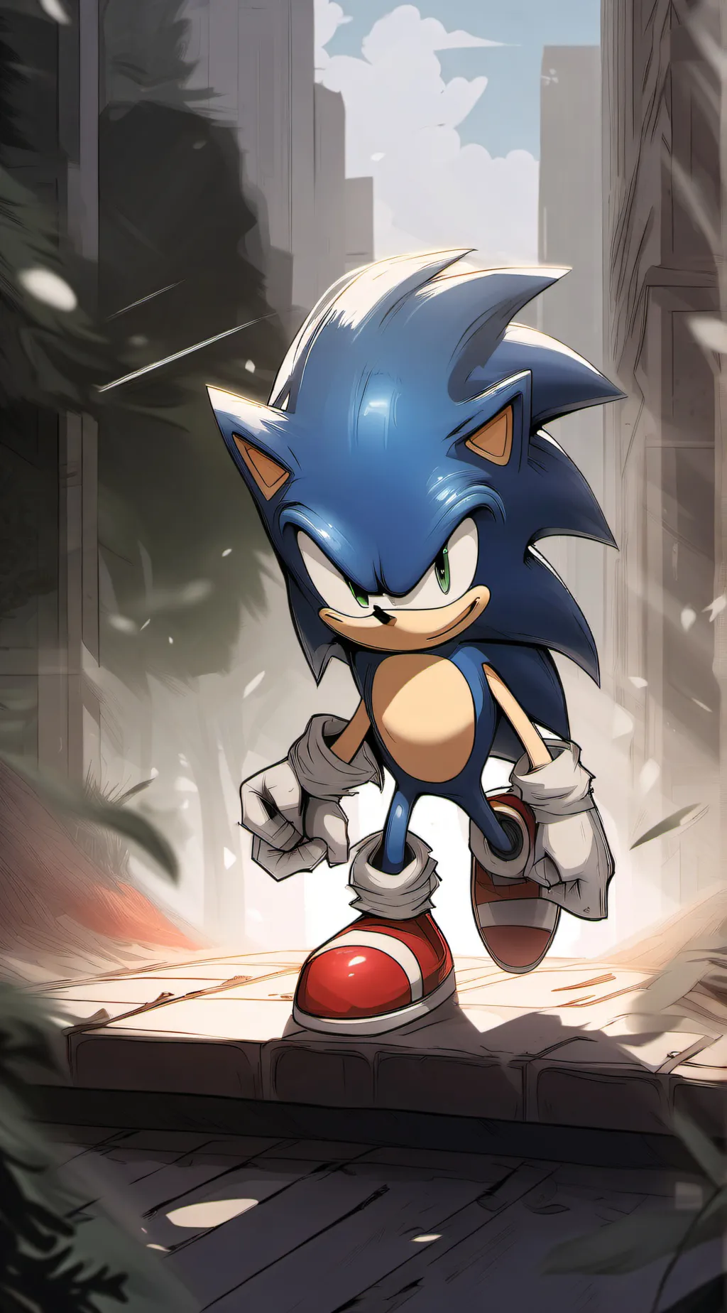 ai character: Sonic background