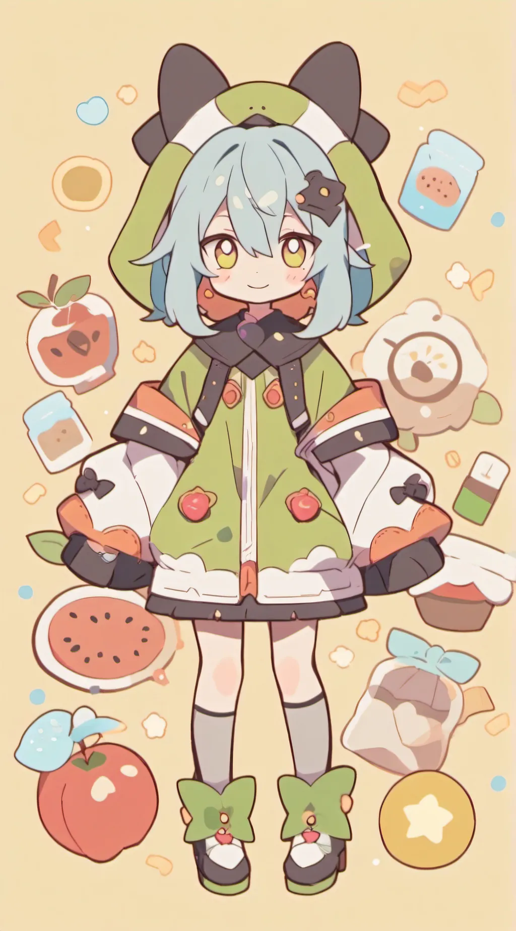 ai character: Mika  background