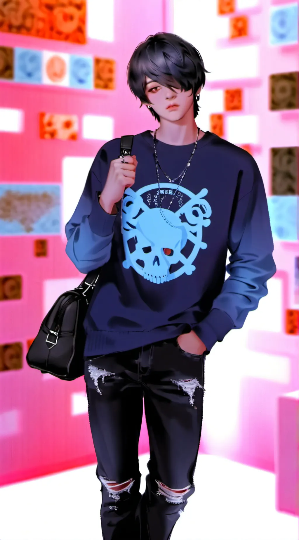 ai character: Pierce background