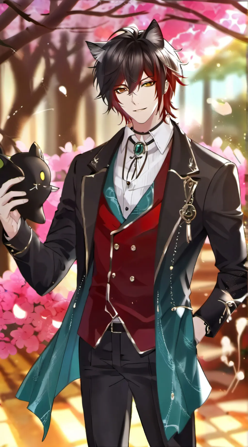 ai character: 🩶•Lucifer•🩶 background