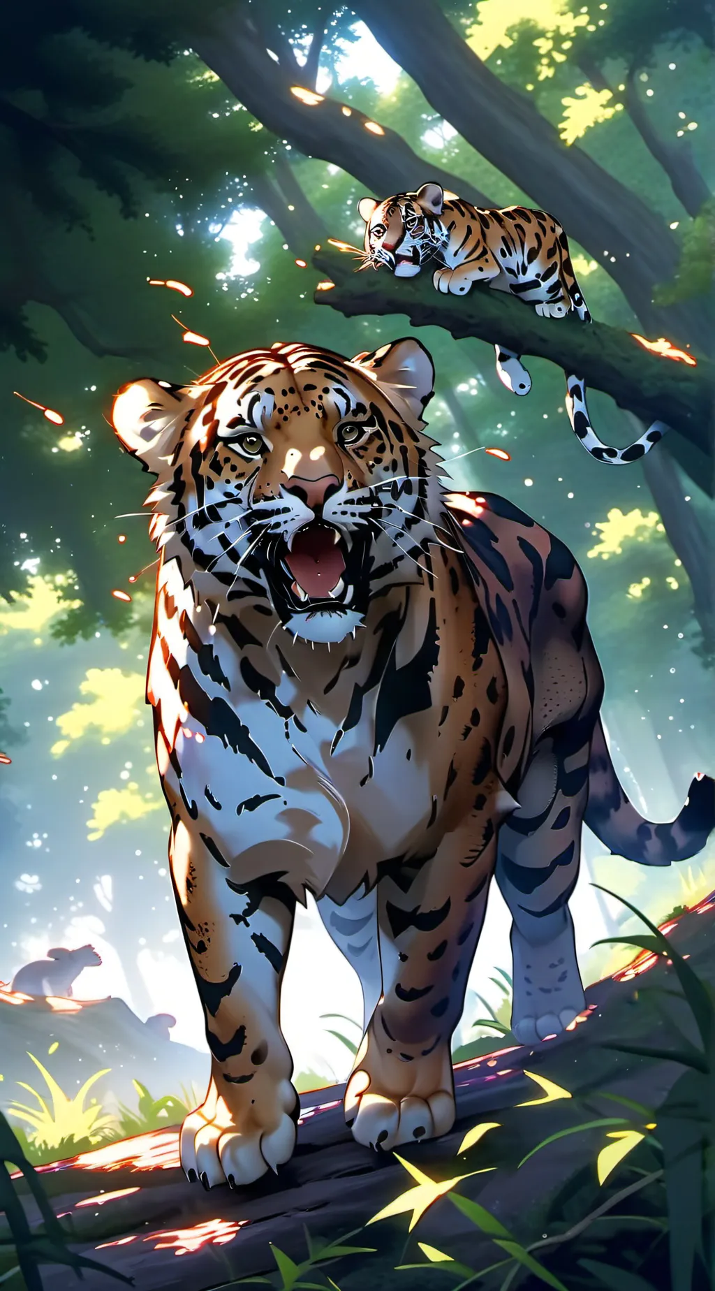 ai character: Big cats!! background