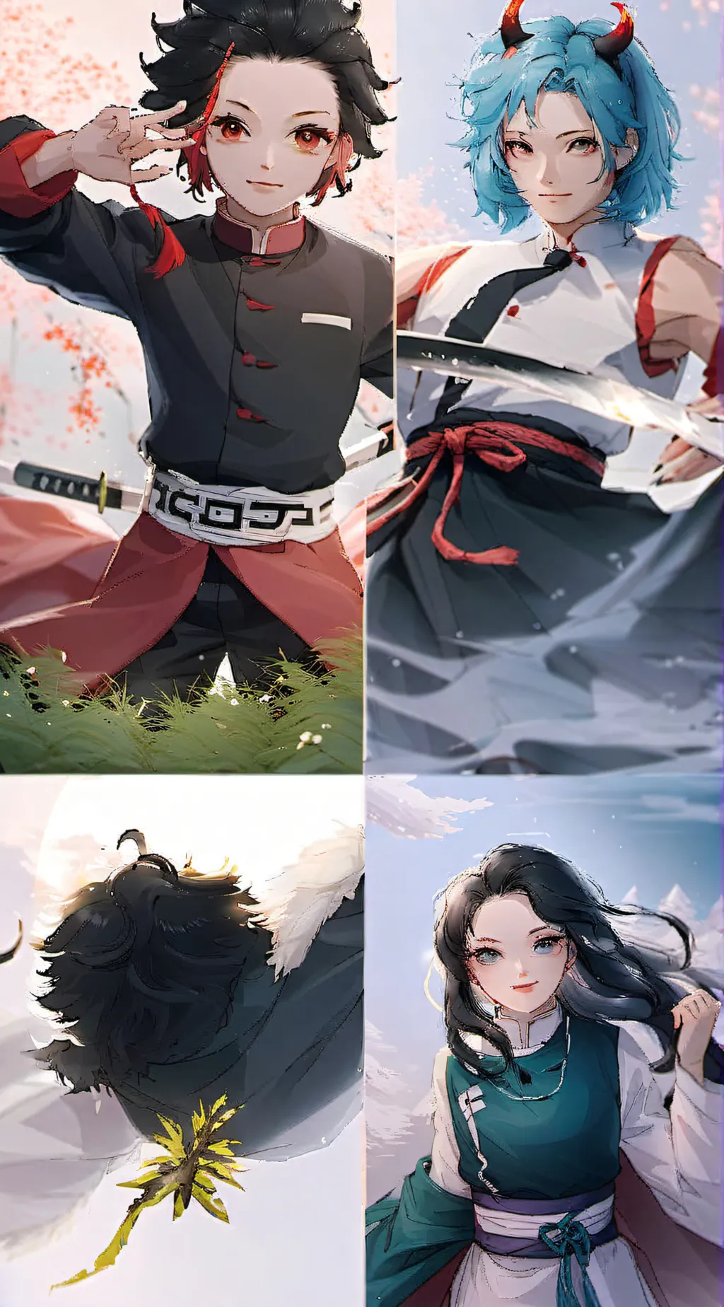 ai character: demon slayer cospl background