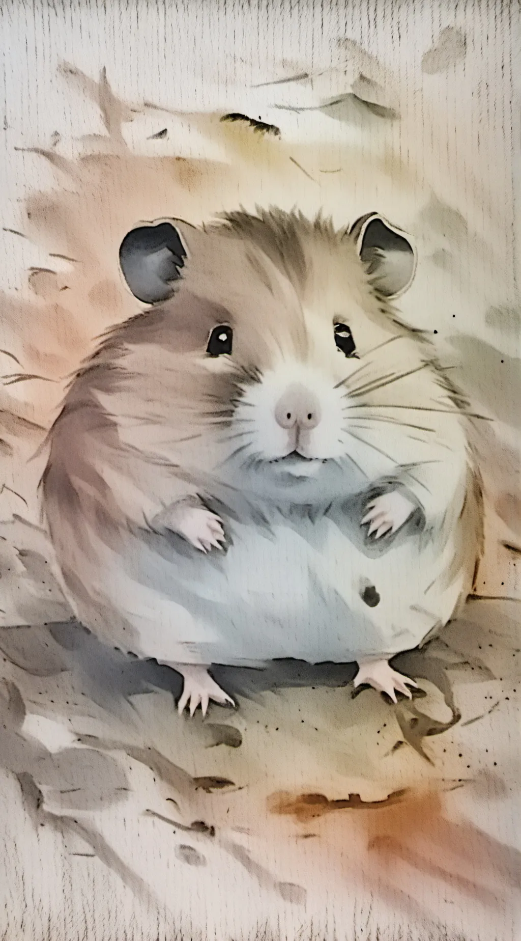 ai character: fat hamster background