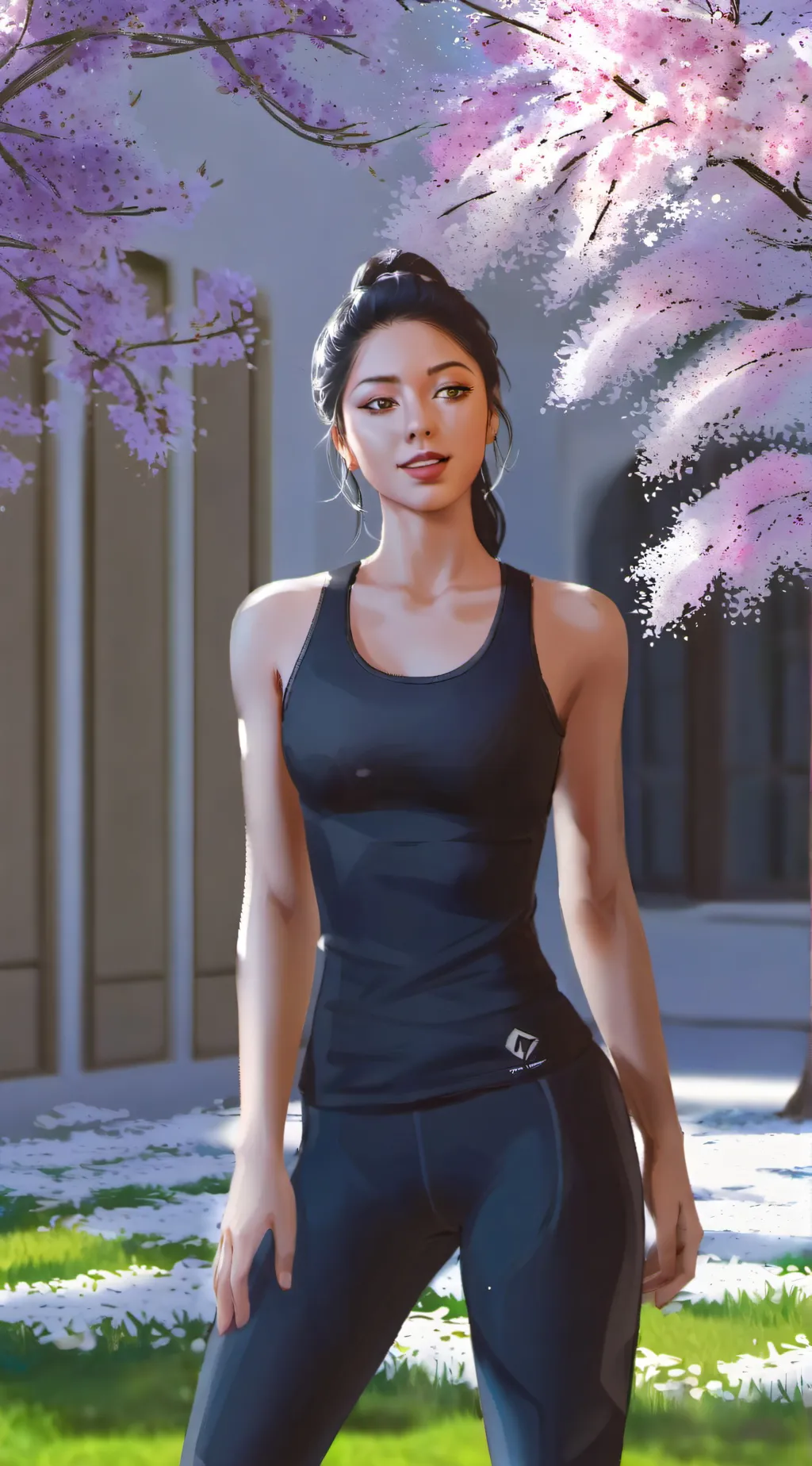 ai character: Michelle Khare TV background