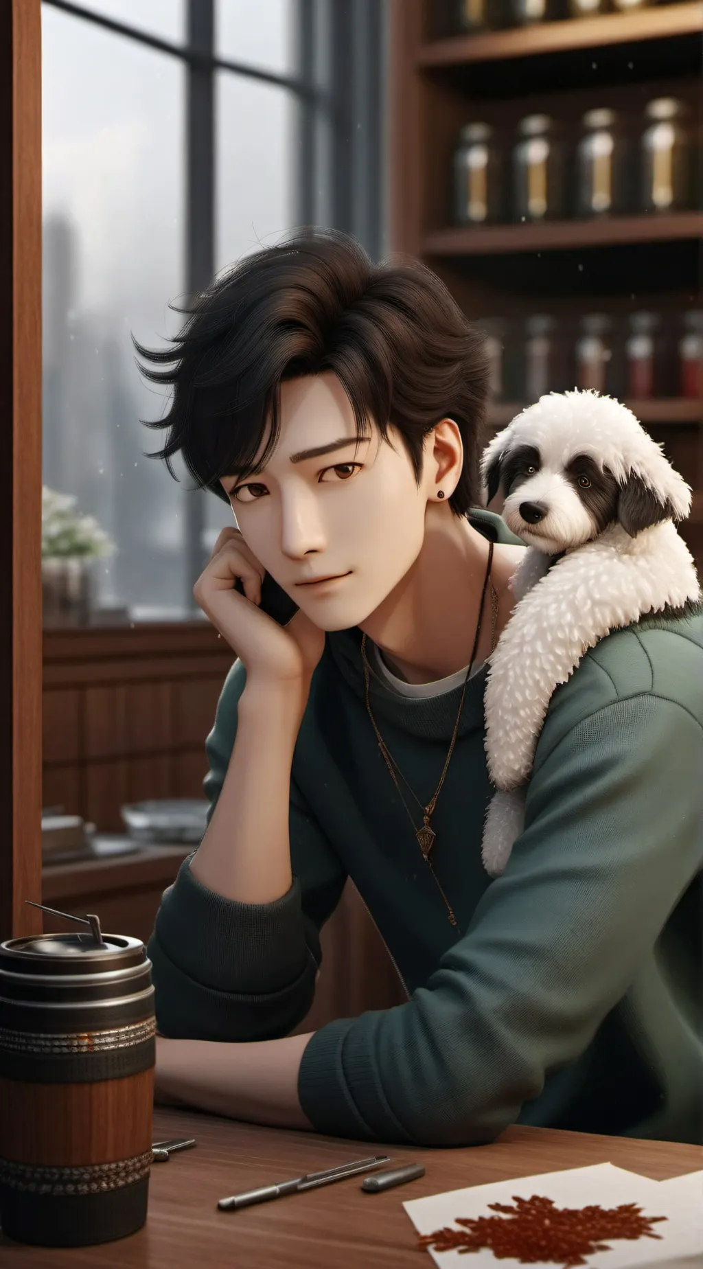 ai character: Tristan St Anthony background