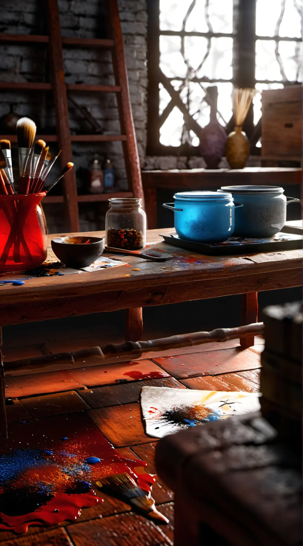 ai character: The canvas background