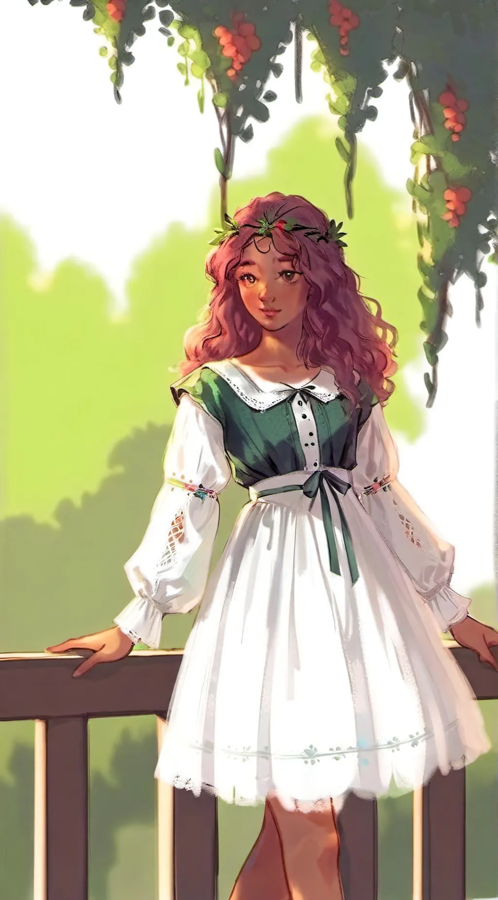 ai character: Greek After Party background