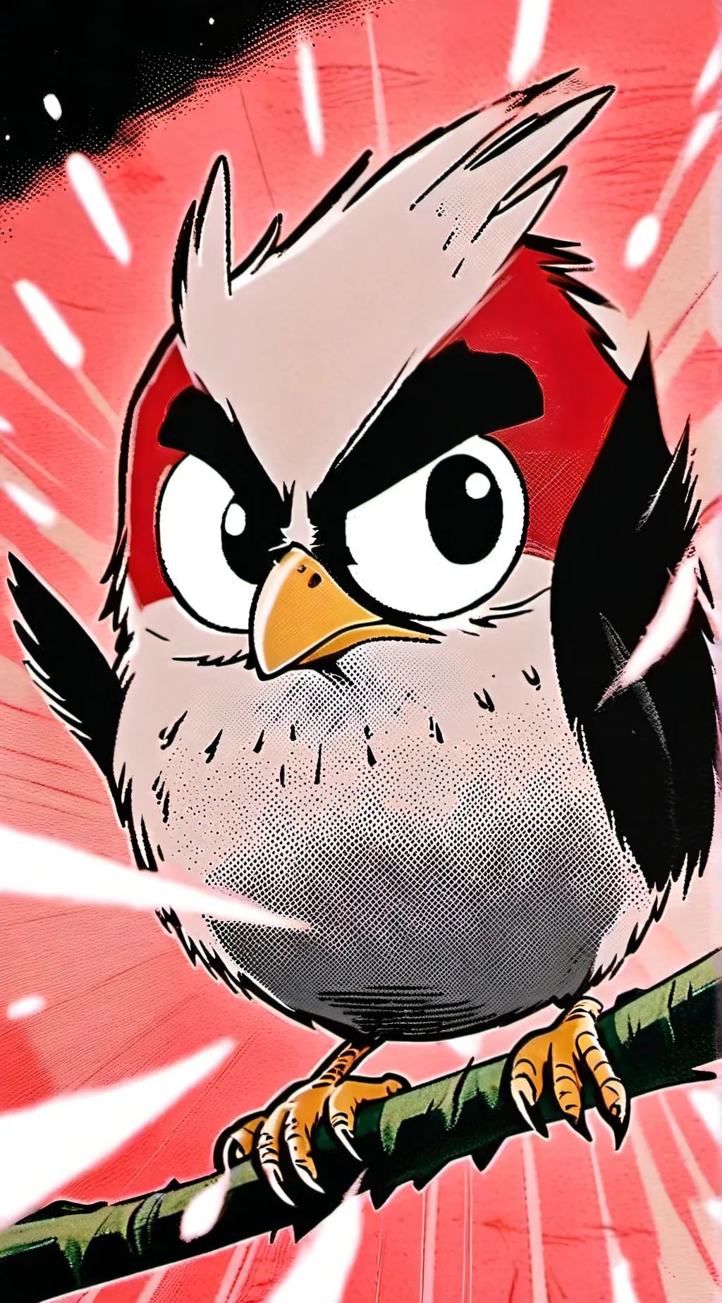 ai character: White bird background