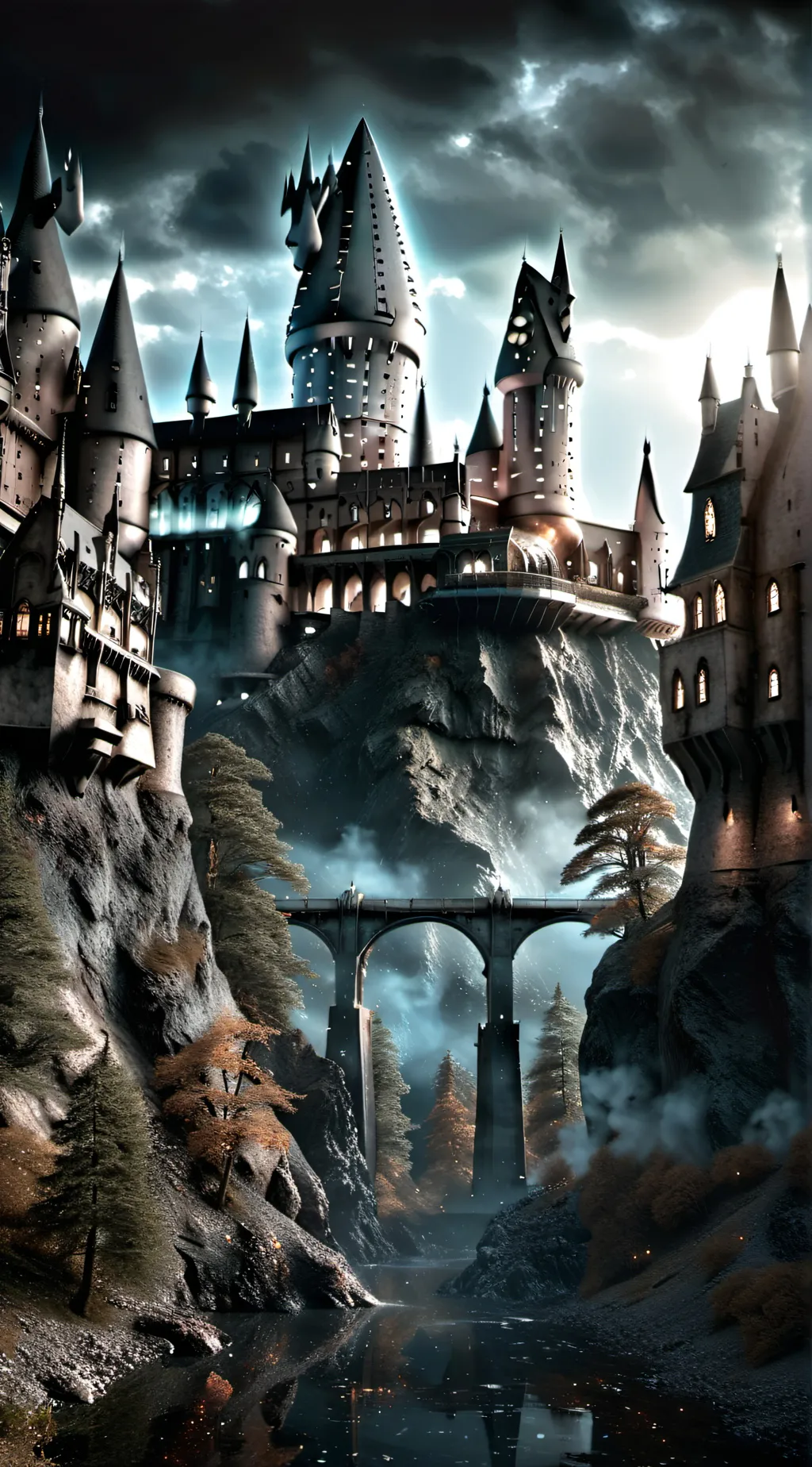 ai character: Hogwarts  background