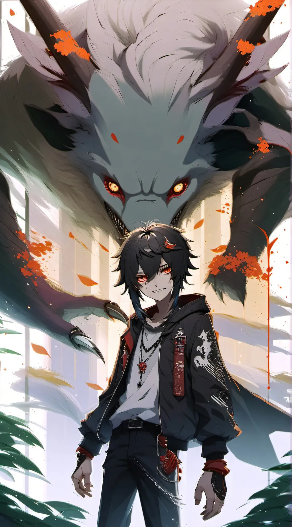 ai character: null background