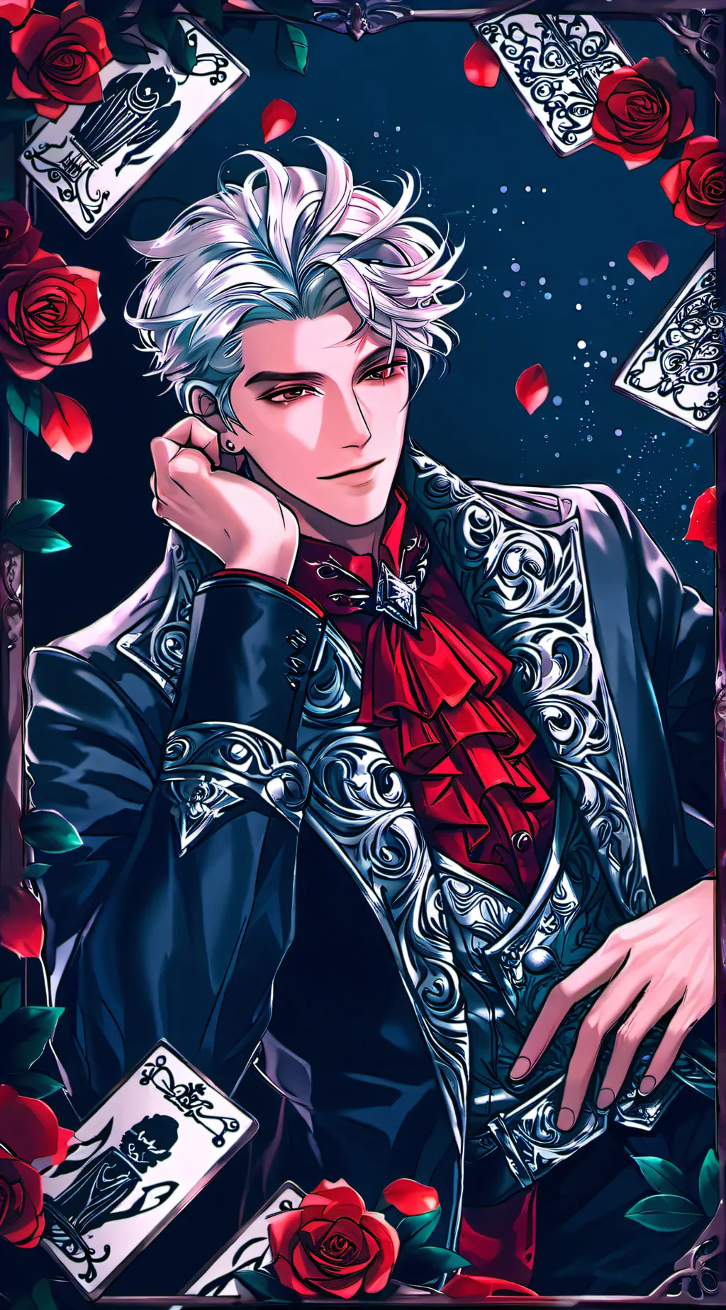 ai character: ×❤️🂱Kieran🂡🖤× background