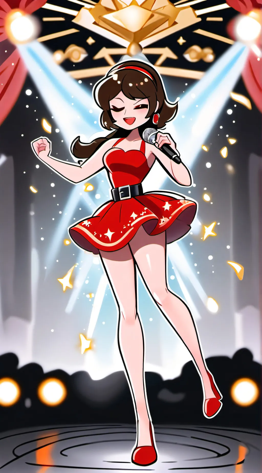 ai character: GF (FNF) background