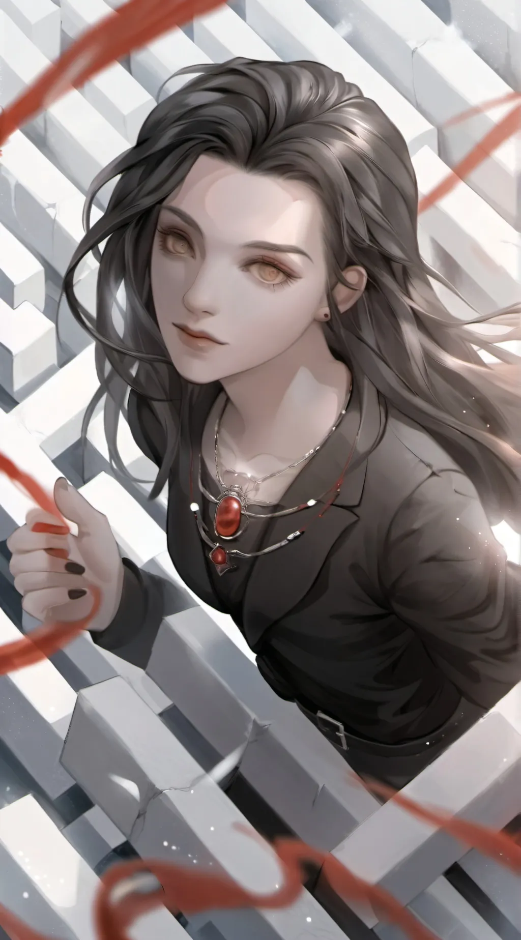 ai character: The maze background