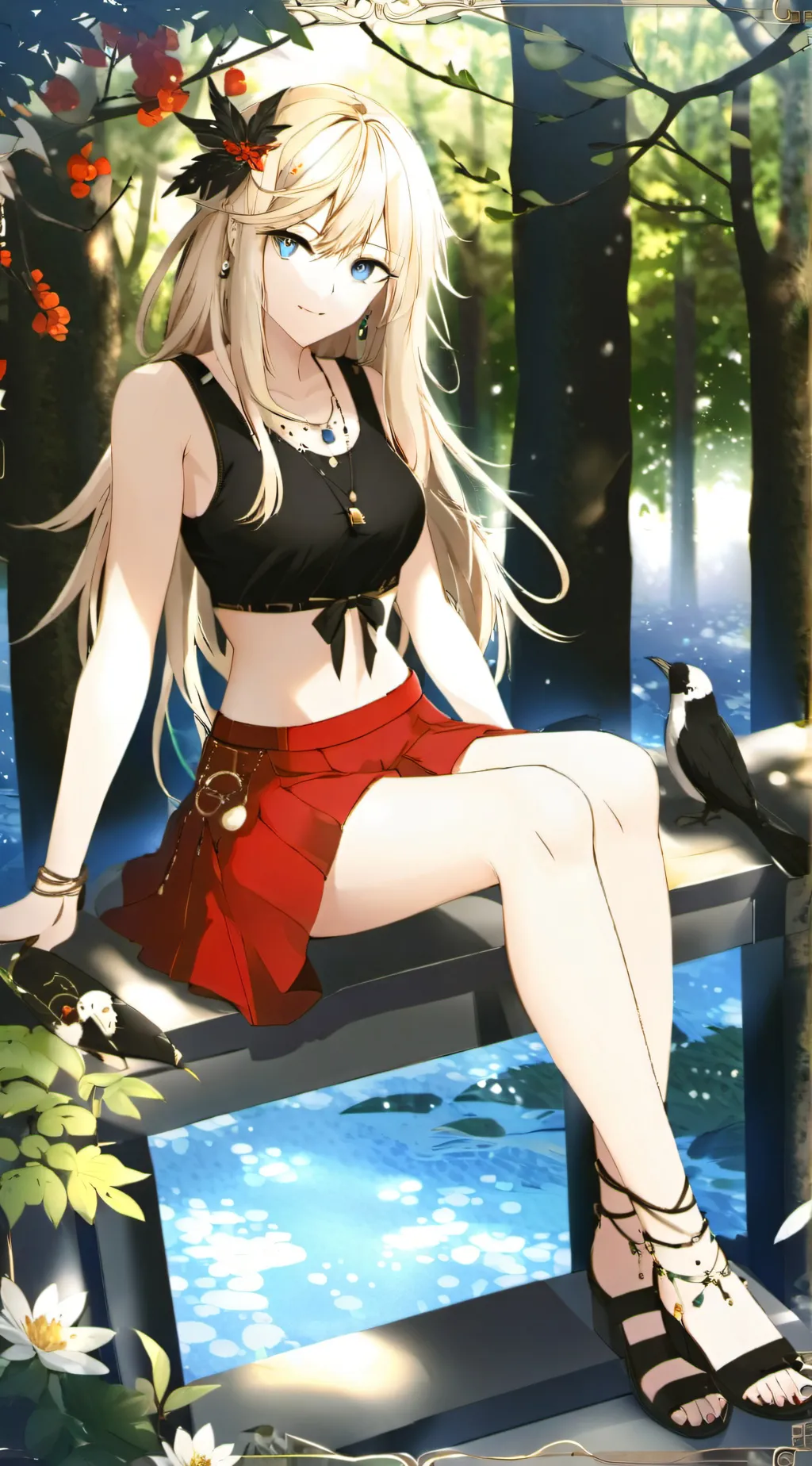 ai character: Luna background