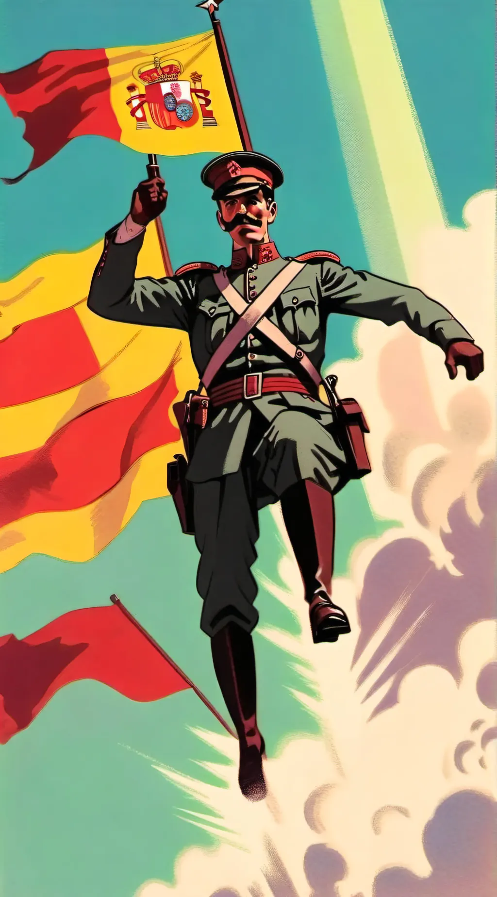 ai character: WWI countryhumans background