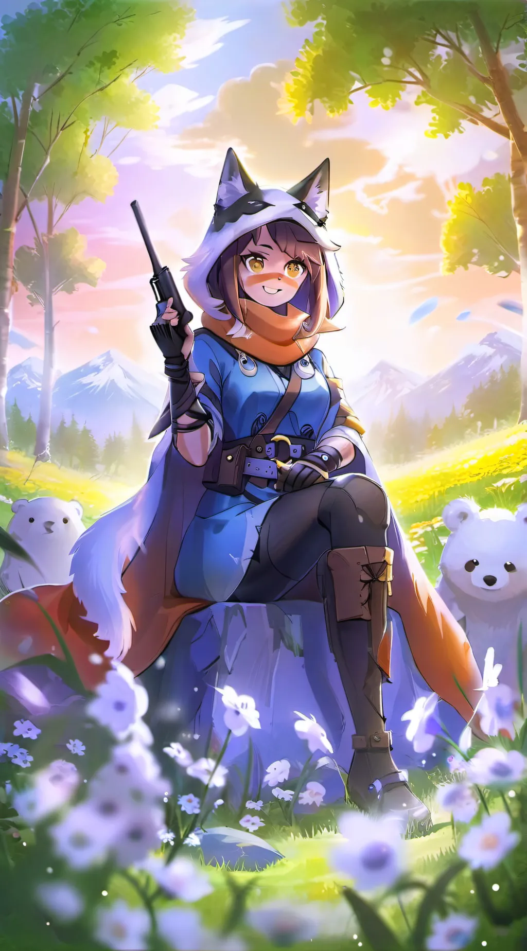 ai character: Scarlett background