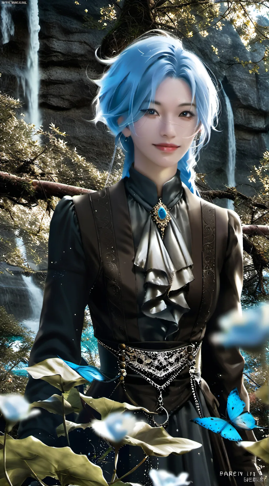 ai character: Lux 🌊 background