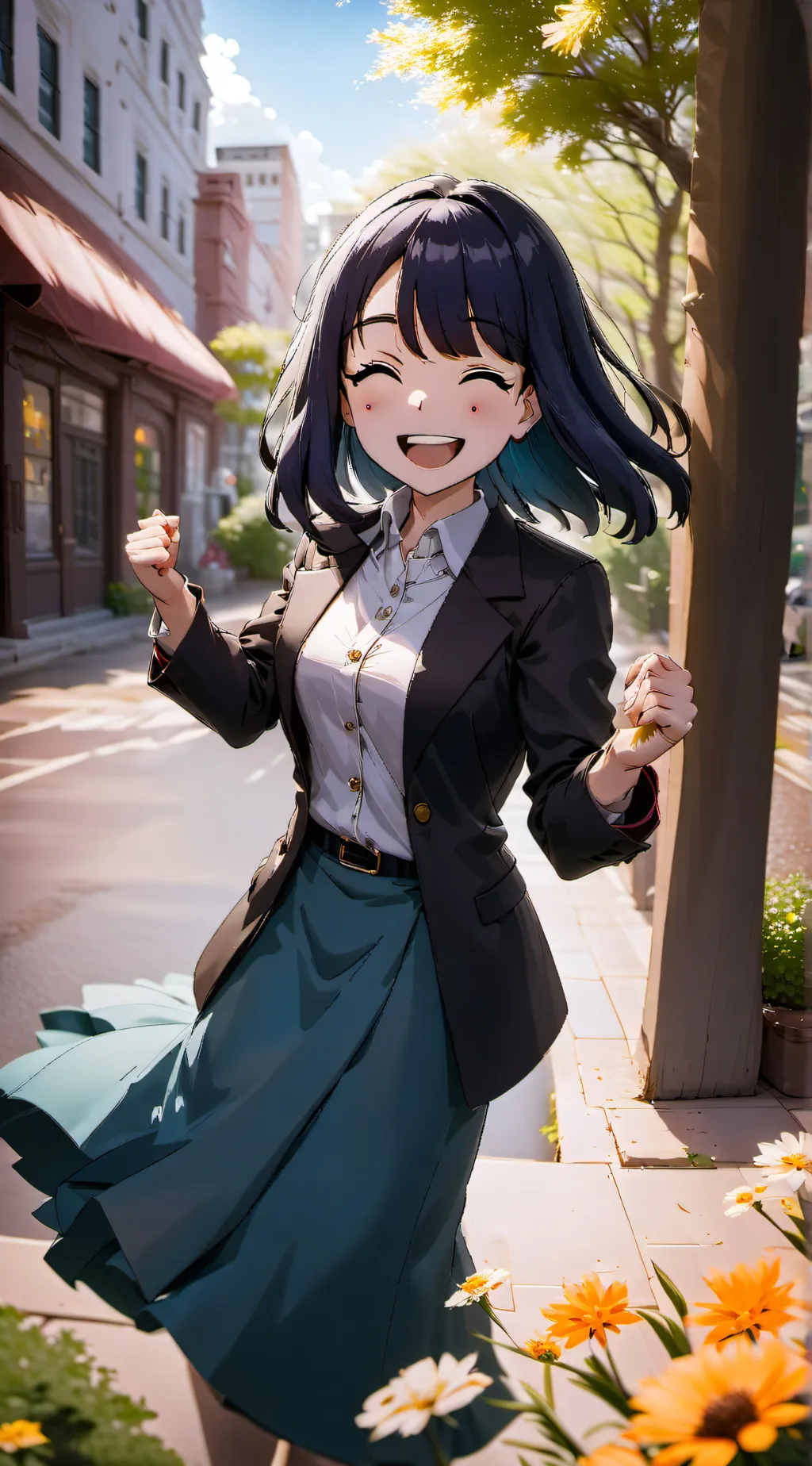 ai character: your daughter cute background