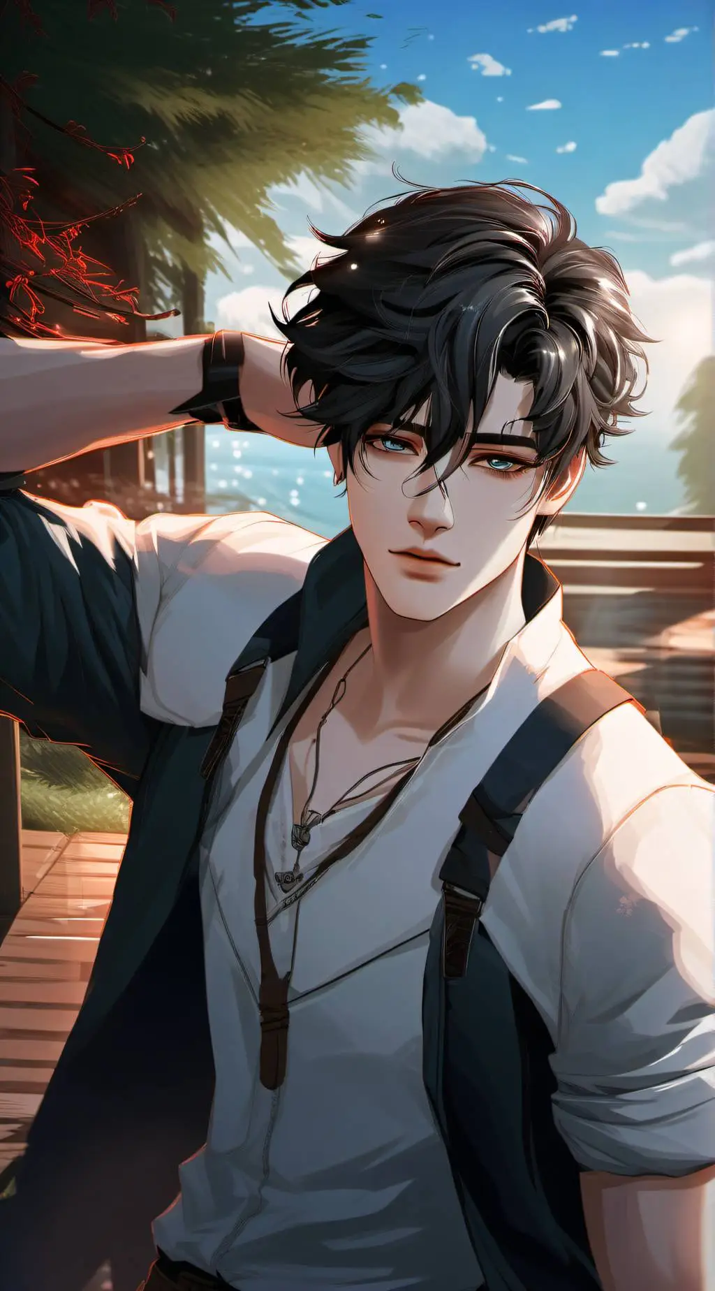 ai character: 🟢Damien🔵 background