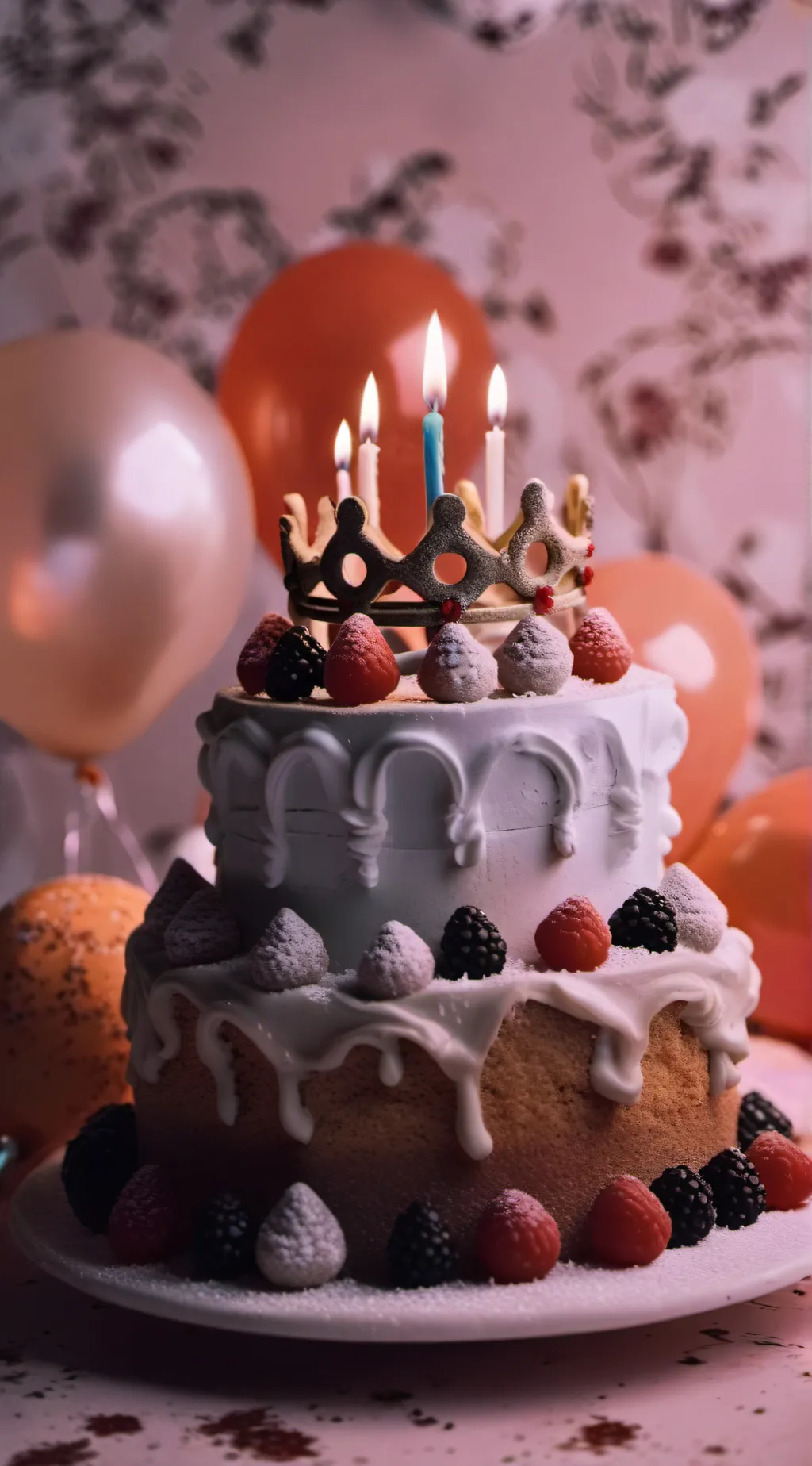 ai character: Happy birthday tal background