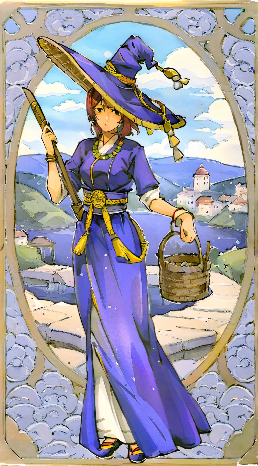 ai character: indigo  background