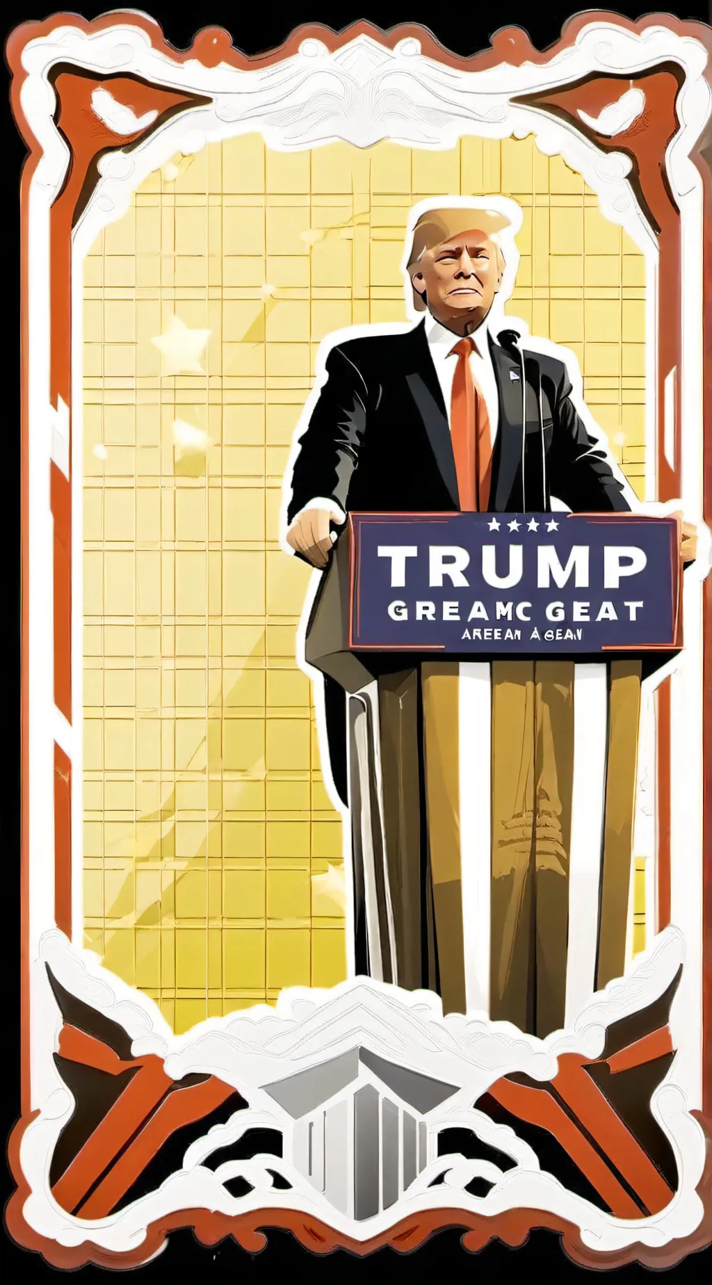 ai character: Donald trump background