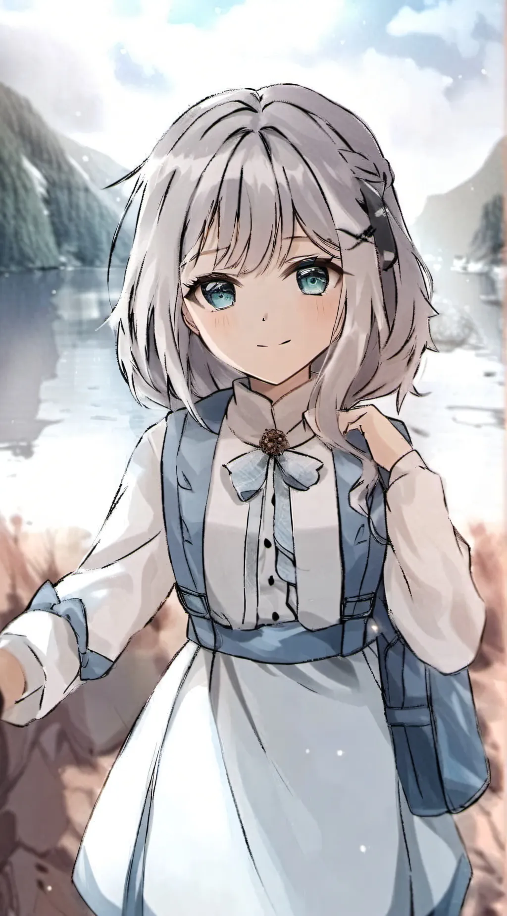 ai character: Chicken samwich background