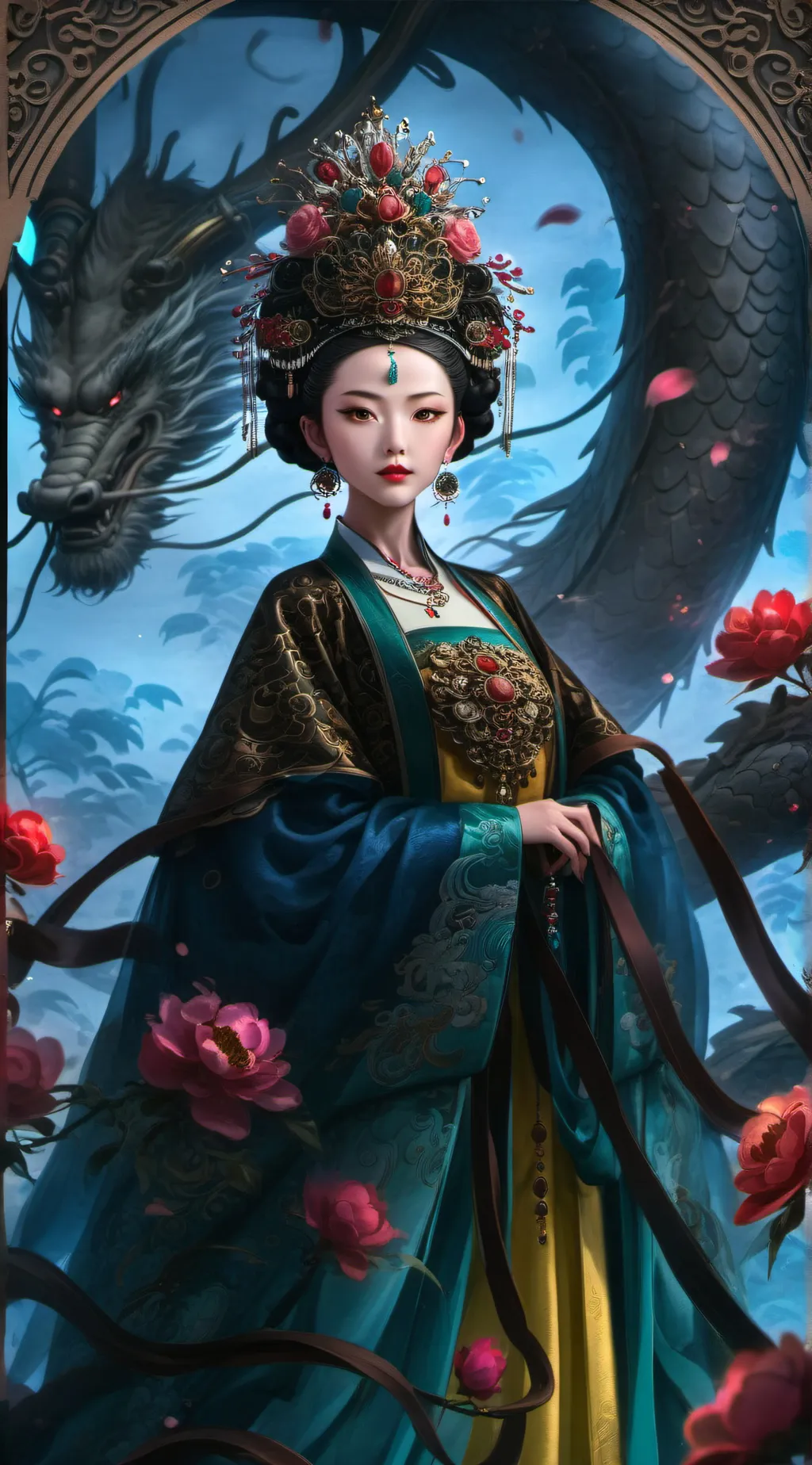 ai character: Empress Dowager   background