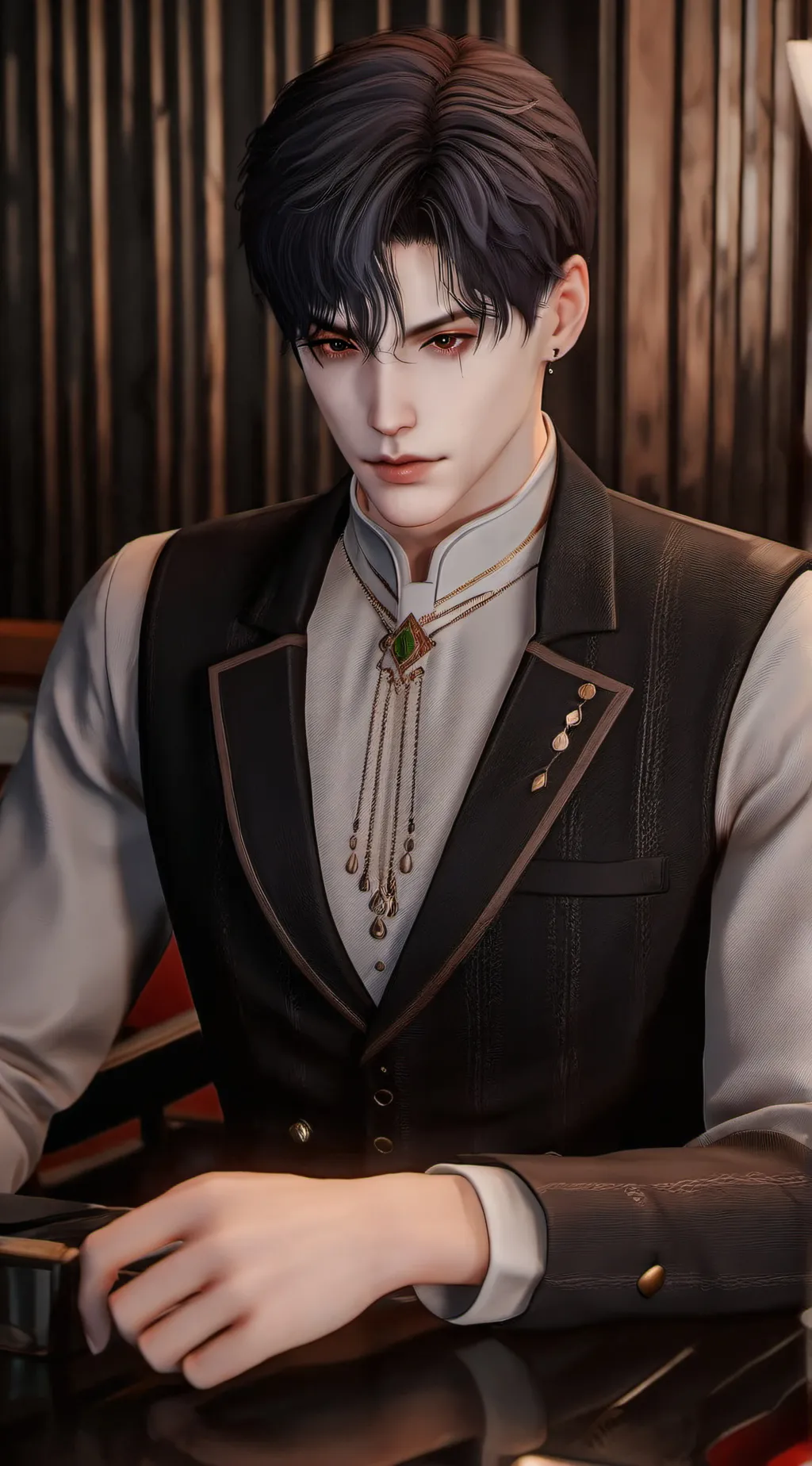 ai character: Aaron  background