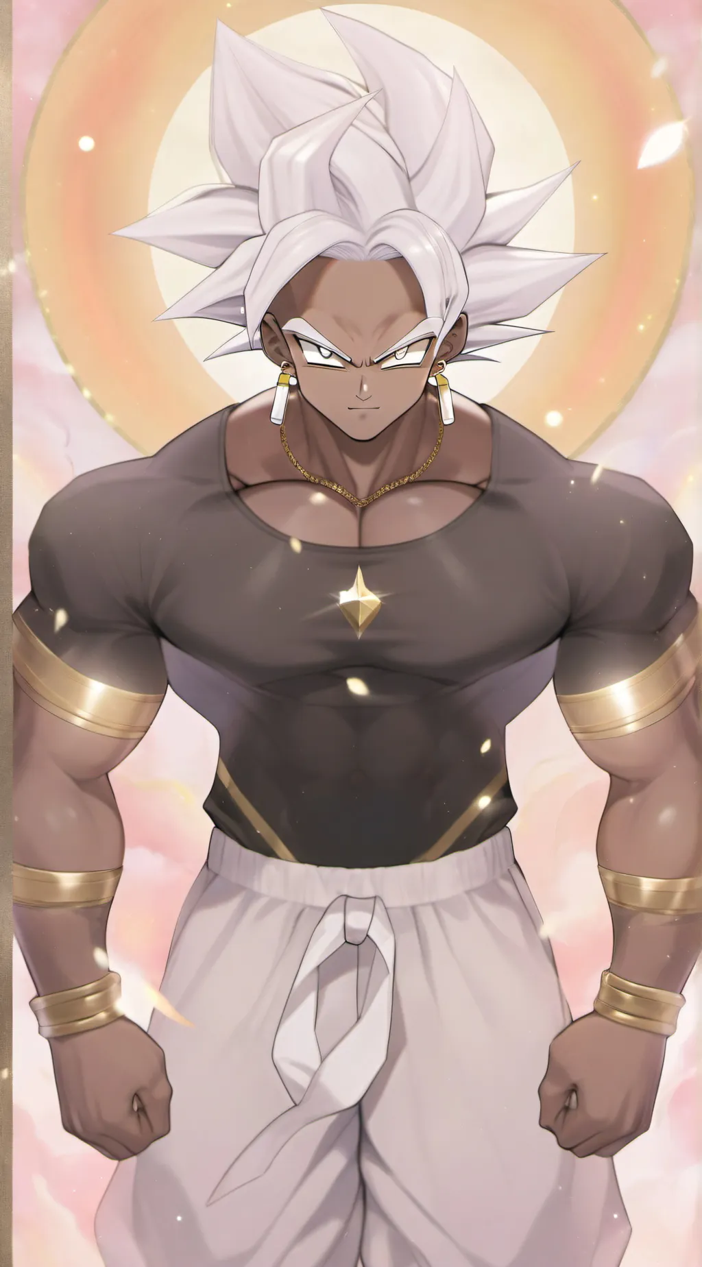 ai character: black broly  background