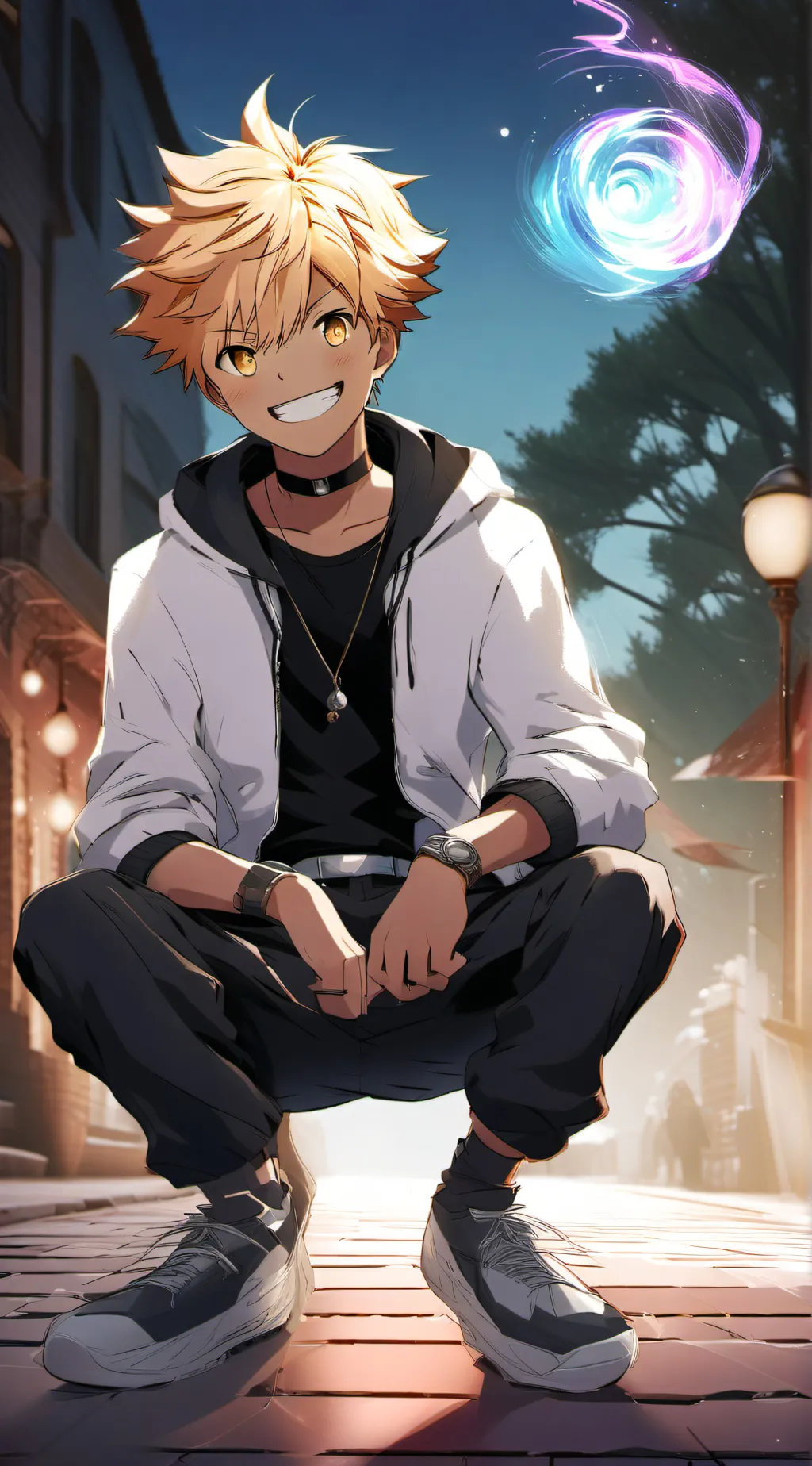 ai character: Magic Academy background