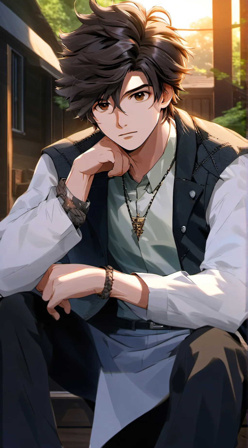 ai character: Daniel  background