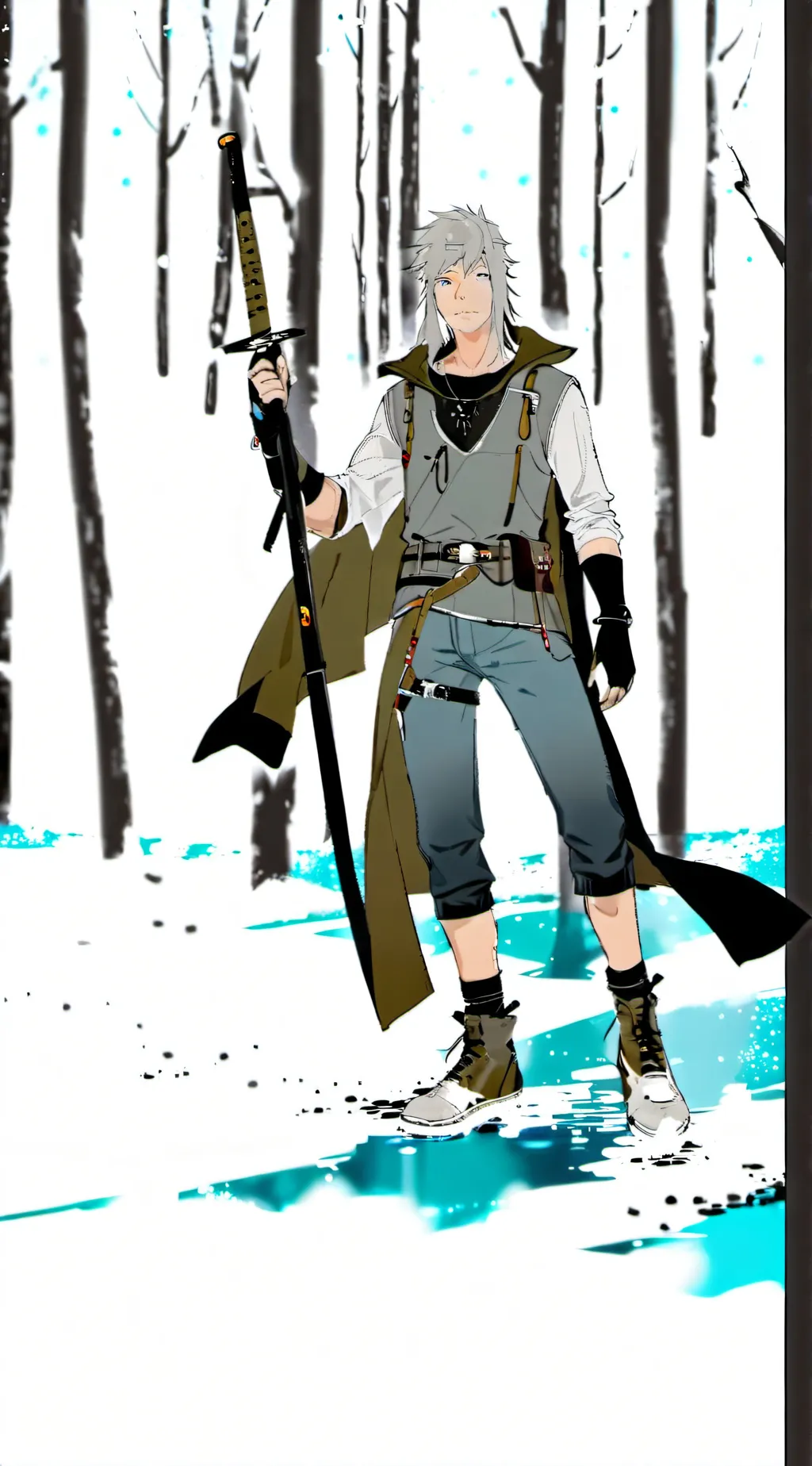 ai character: frosth background