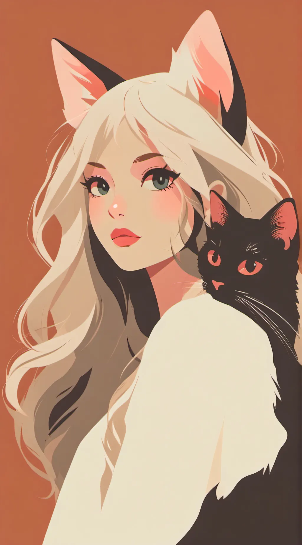 ai character: kat background