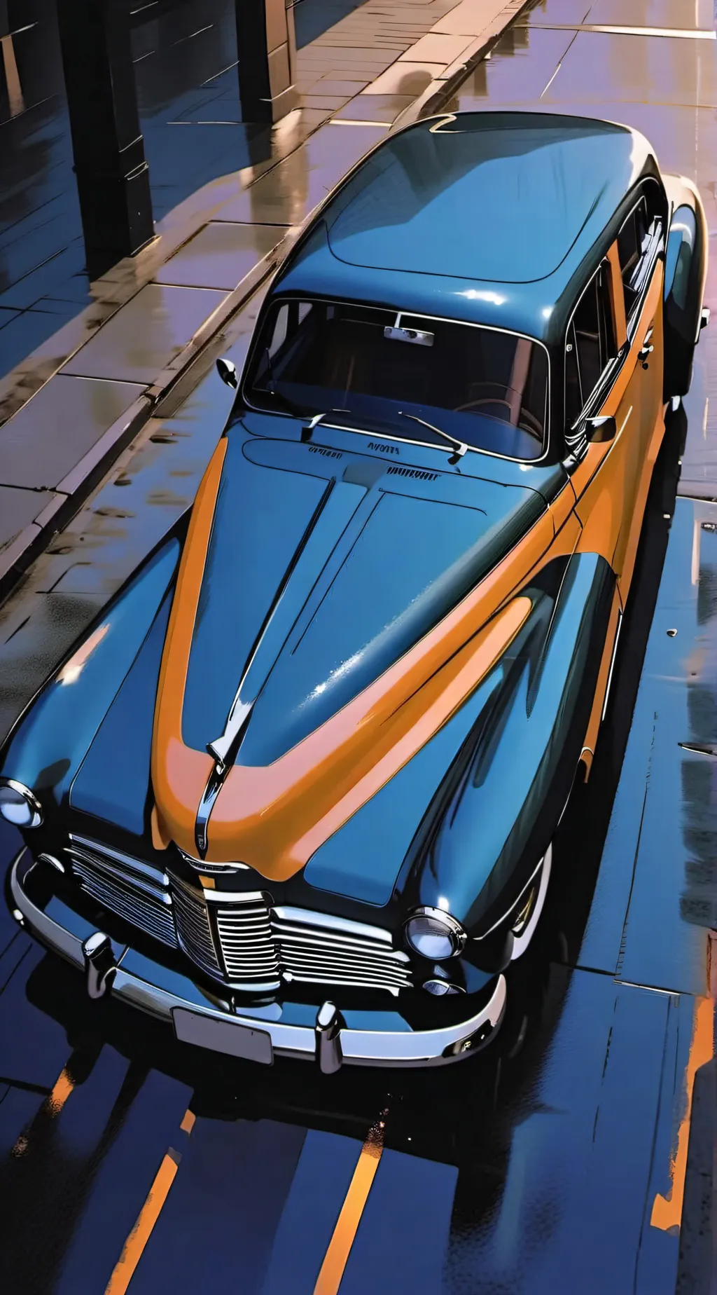 ai character: Fpe car crash background