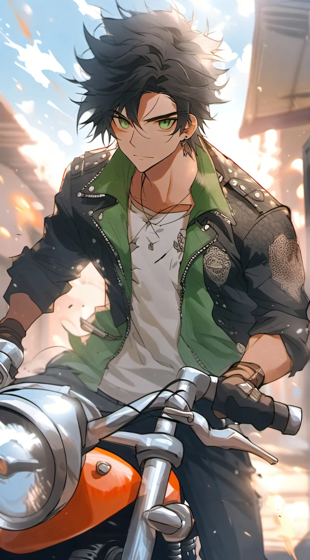 ai character: Skull  background